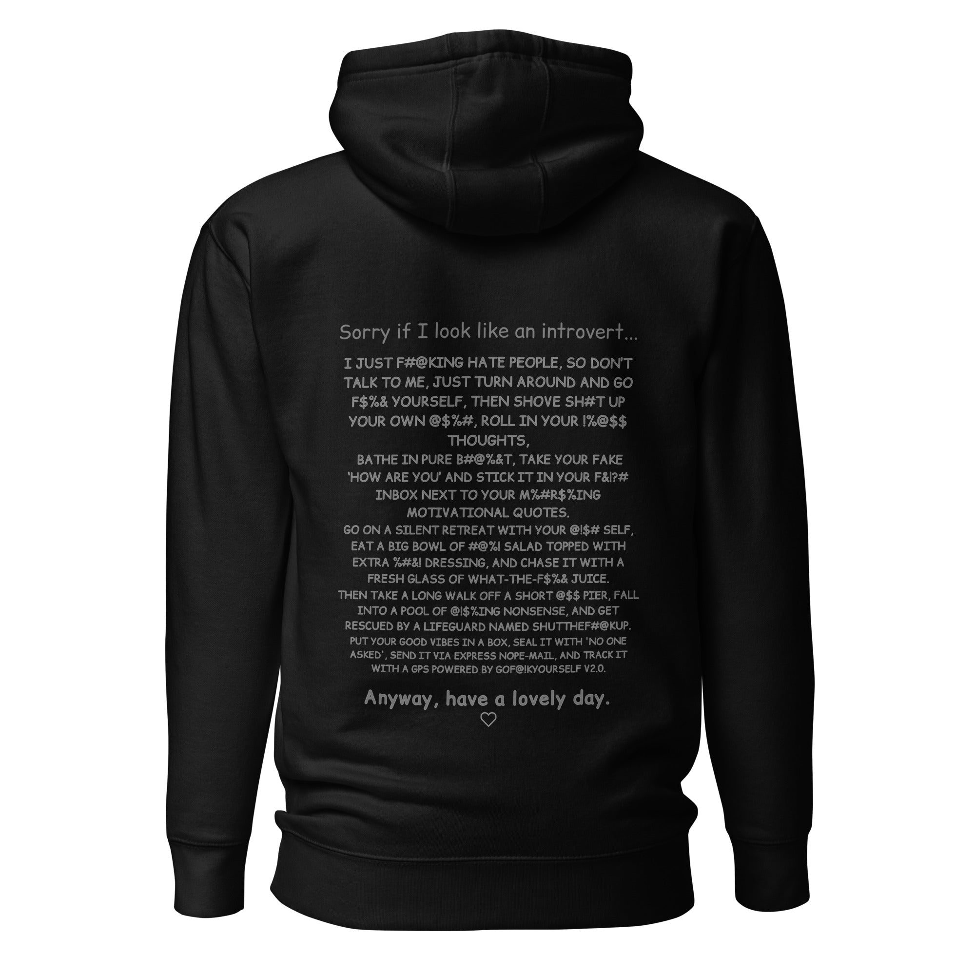 Sorry if I look like an introvert. Unisex Hoodie Unisex Hoodie Void & Verse Black S