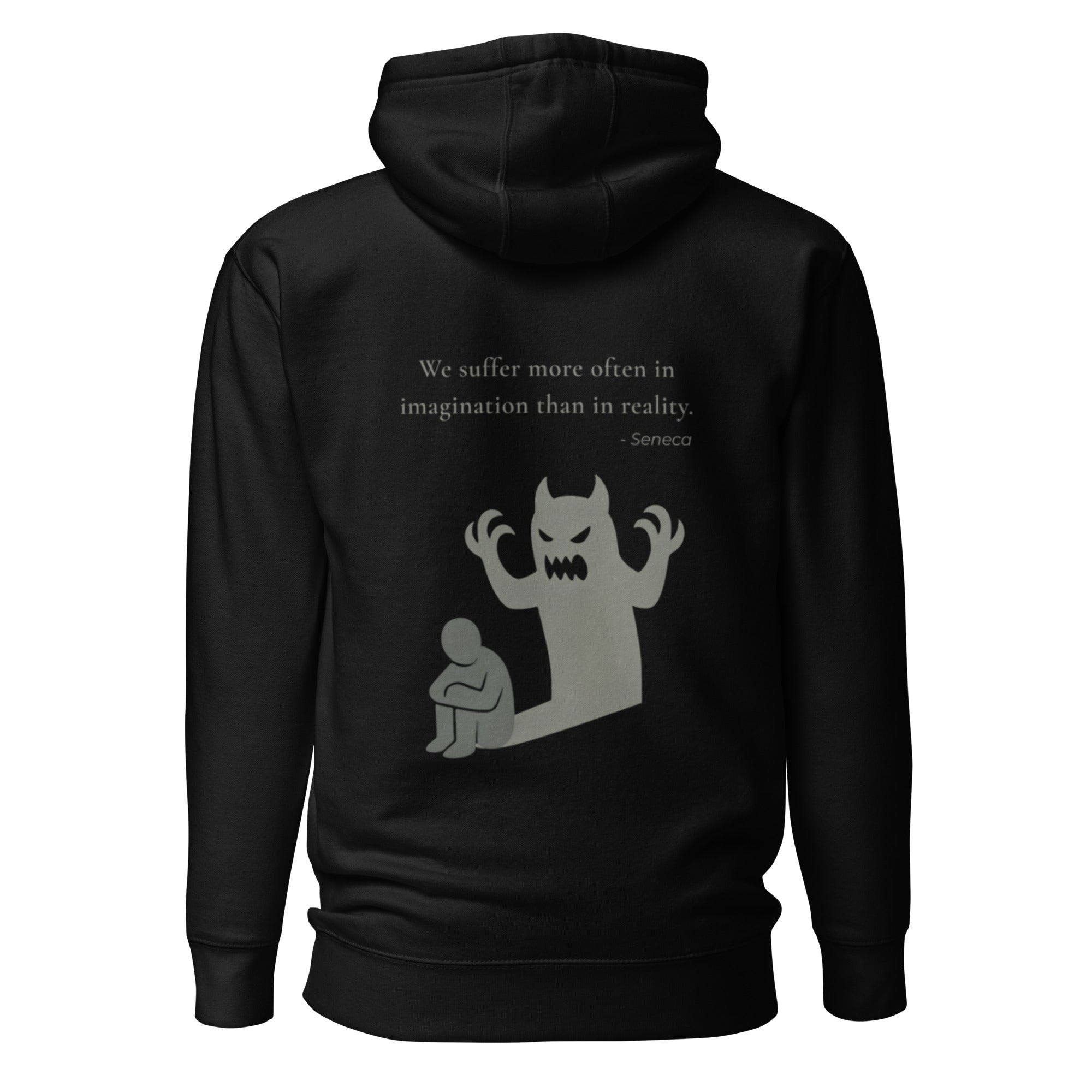 We suffer more in imagination. Unisex Hoodie Unisex Hoodie Void & Verse Black S