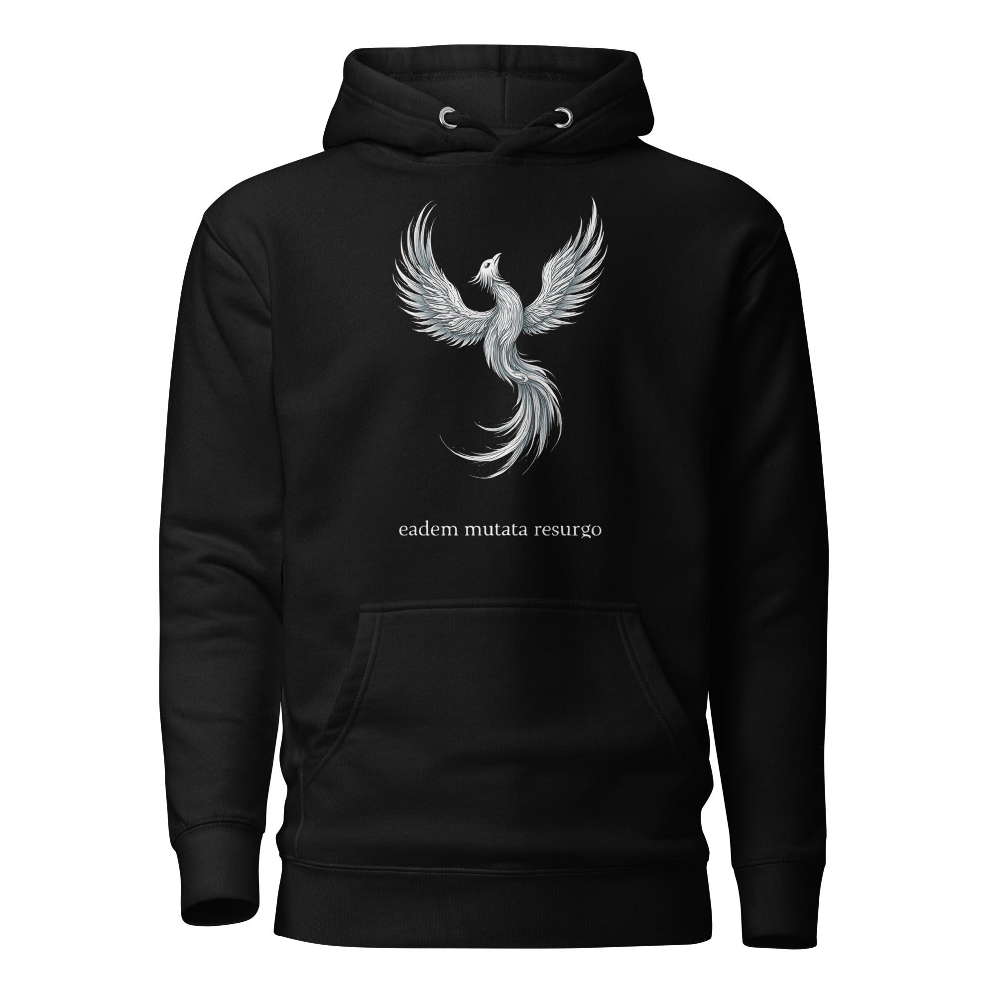 Eadem mutata resurgo. Unisex Hoodie Unisex Hoodie Void & Verse Black S