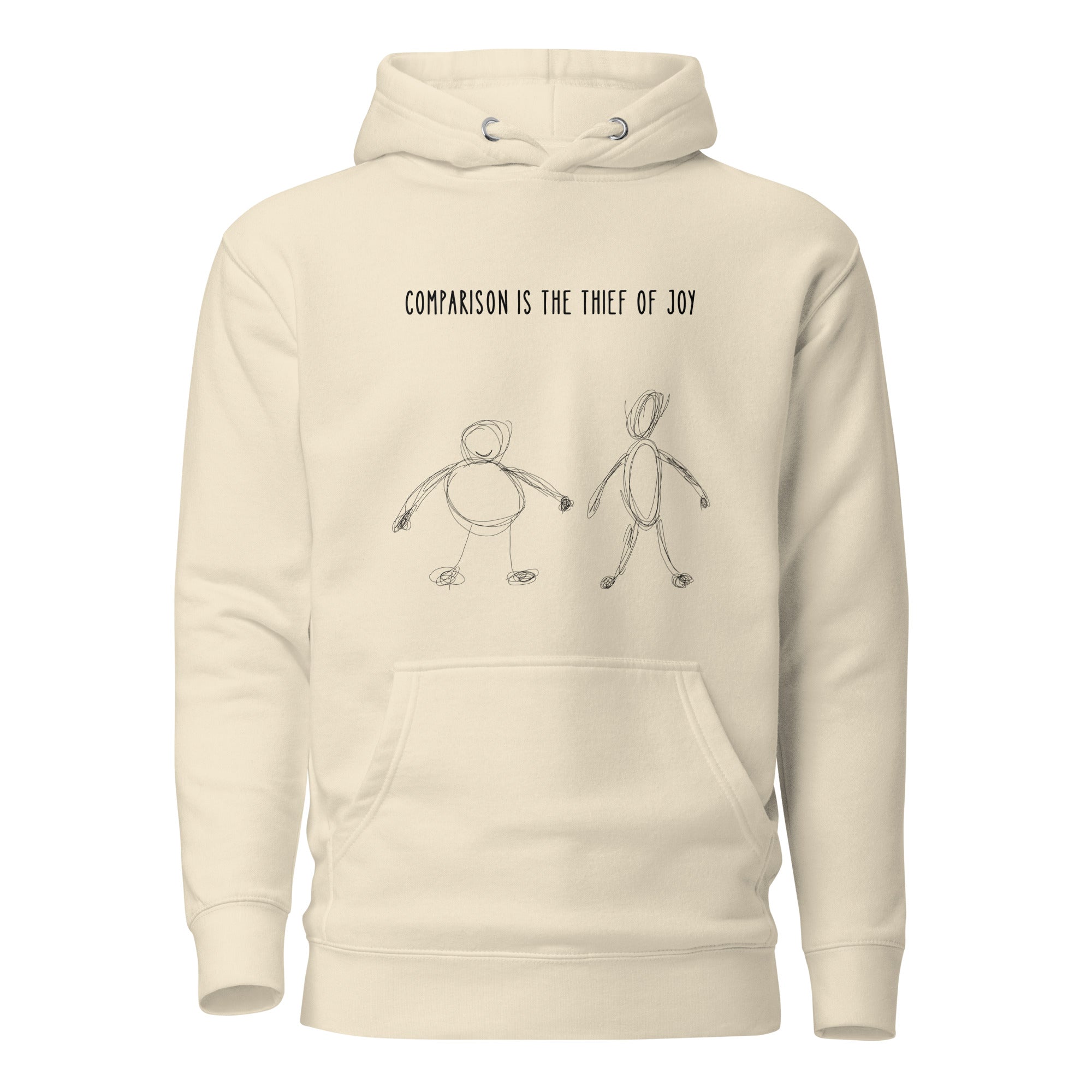 Comparison is the thief of joy. Unisex Hoodie Unisex Hoodie Void & Verse Bone S
