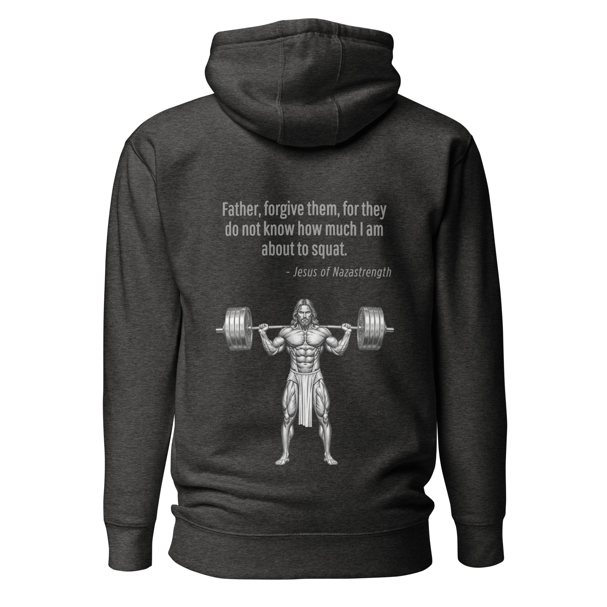 Jesus of Nazastrength. Unisex Hoodie Unisex Hoodie Void & Verse Charcoal Heather S