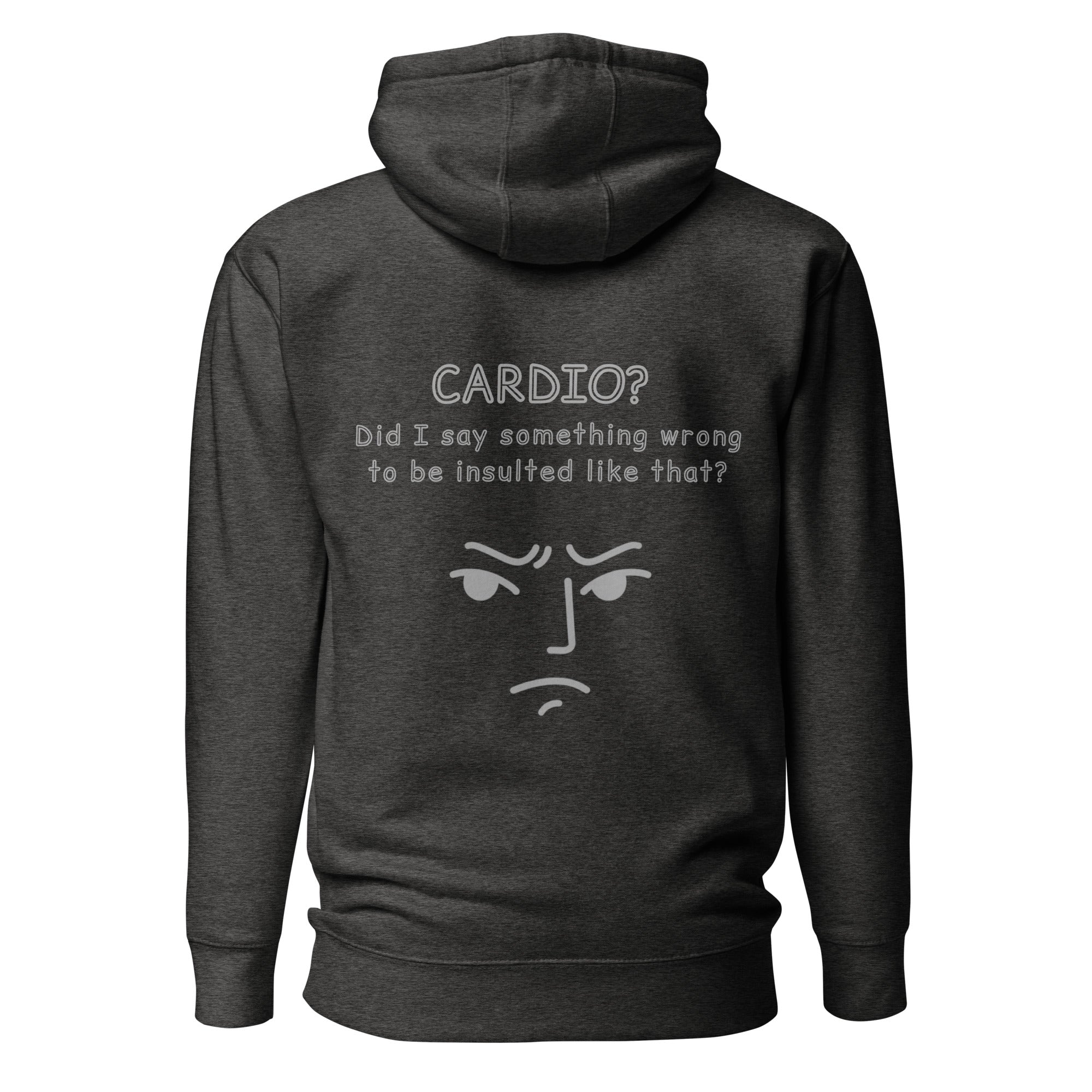 Cardio? Unisex Hoodie Unisex Hoodie Void & Verse Charcoal Heather S