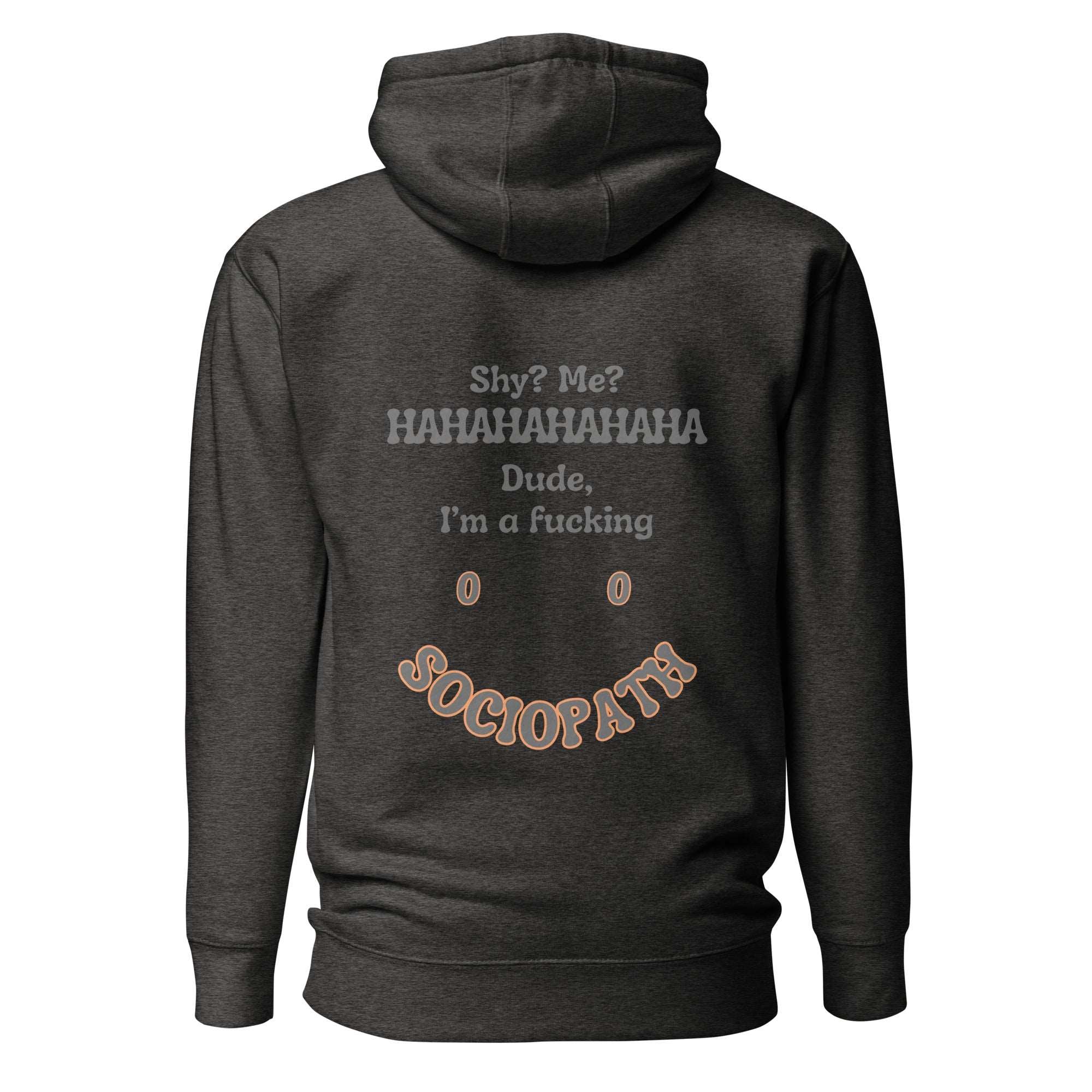 Sociopath. Unisex Hoodie Unisex Hoodie Void & Verse Charcoal Heather S
