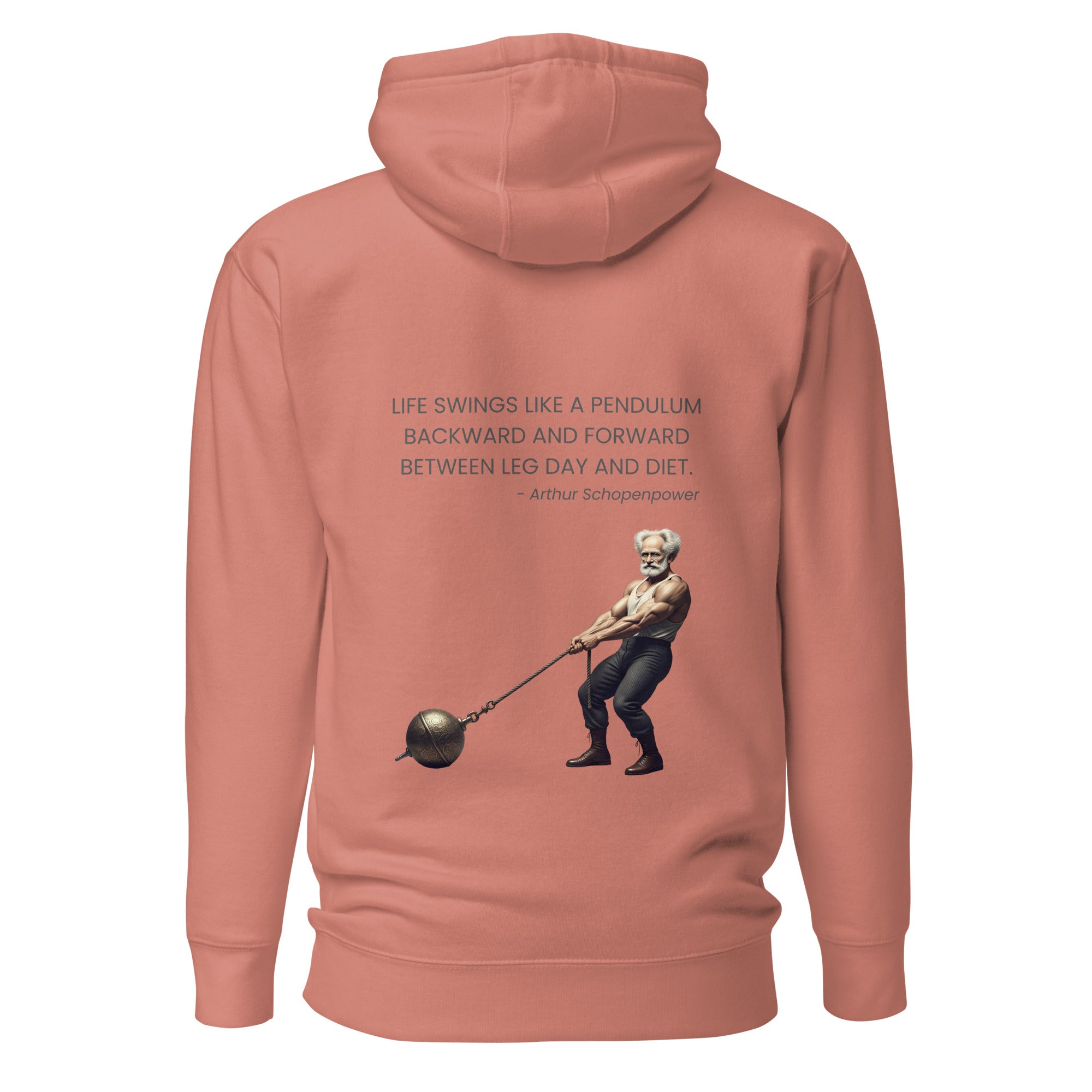 Arthur Schopenpower. Unisex Hoodie Unisex Hoodie Void & Verse Dusty Rose S