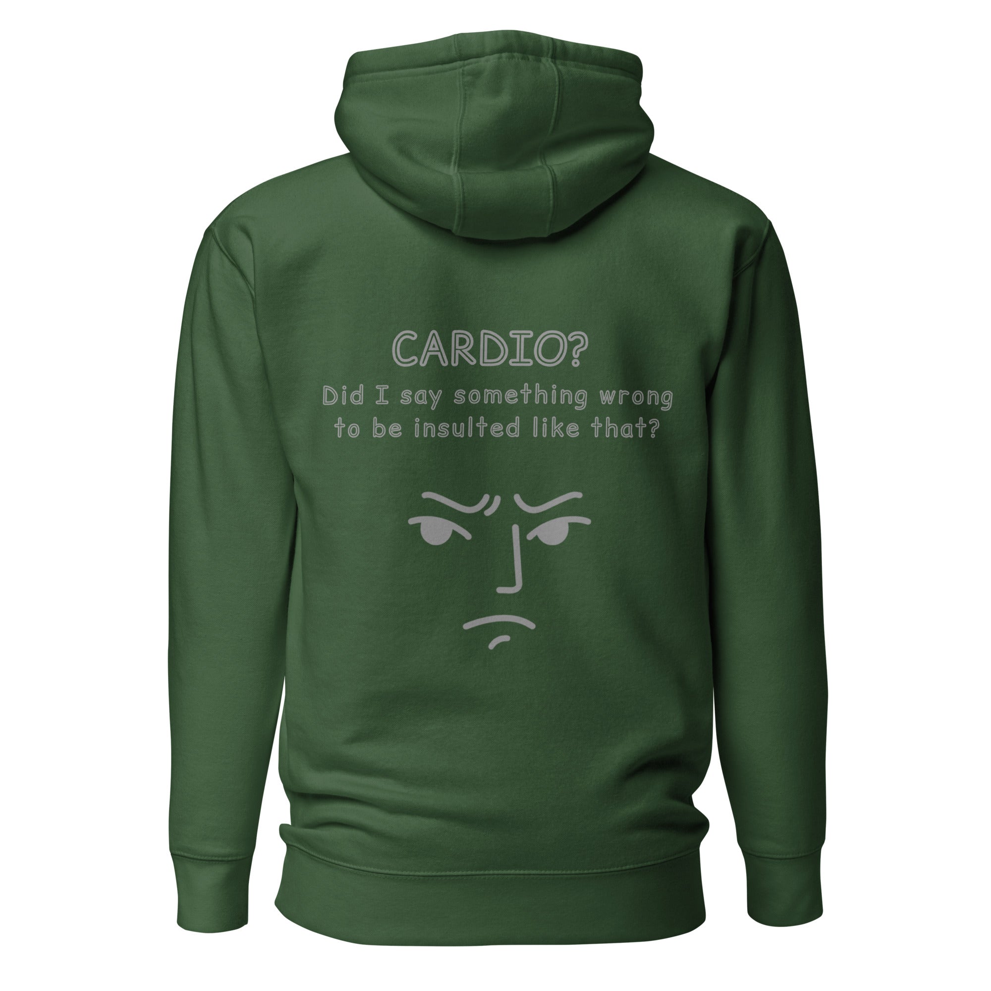 Cardio? Unisex Hoodie Unisex Hoodie Void & Verse Forest Green S
