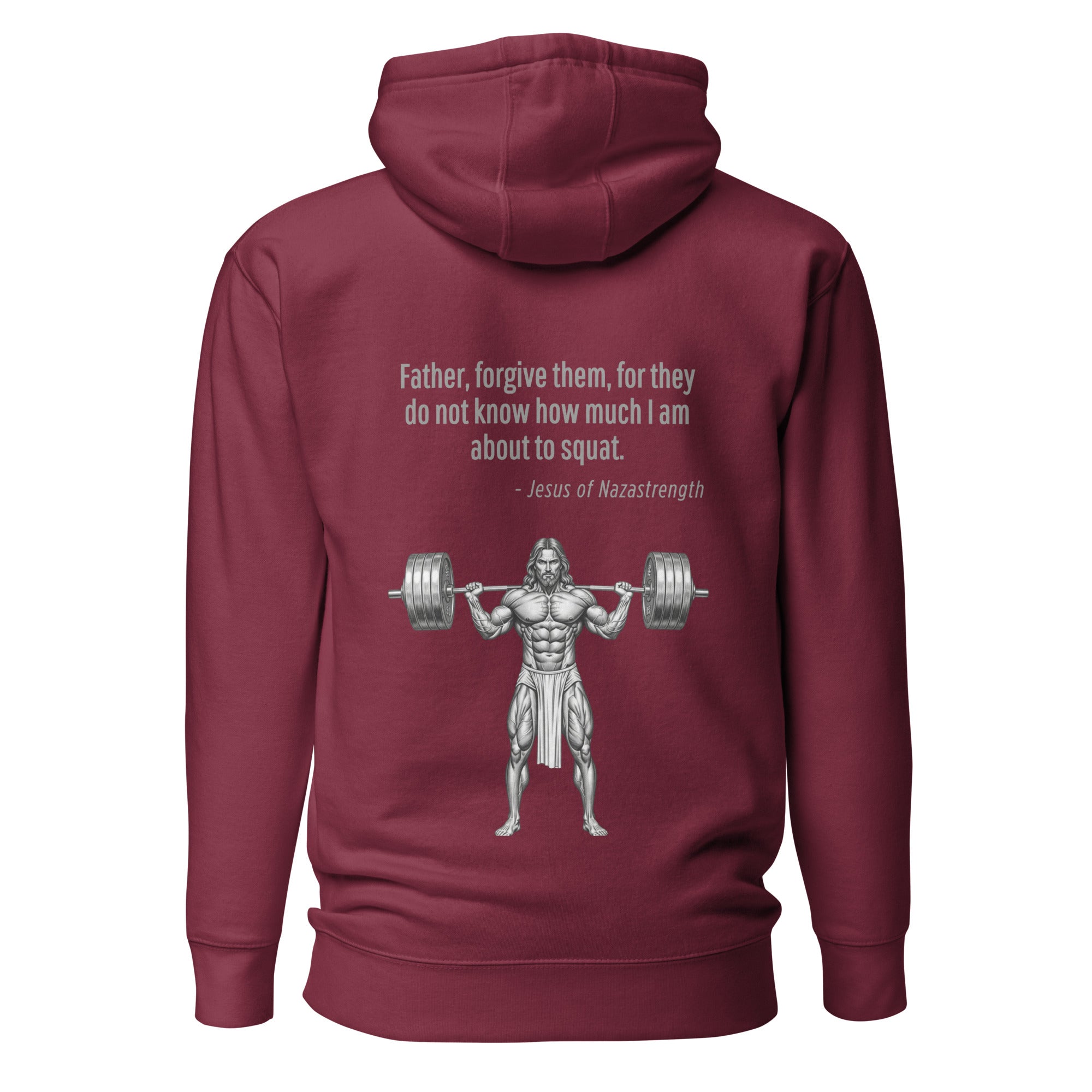 Jesus of Nazastrength. Unisex Hoodie Unisex Hoodie Void & Verse Maroon S