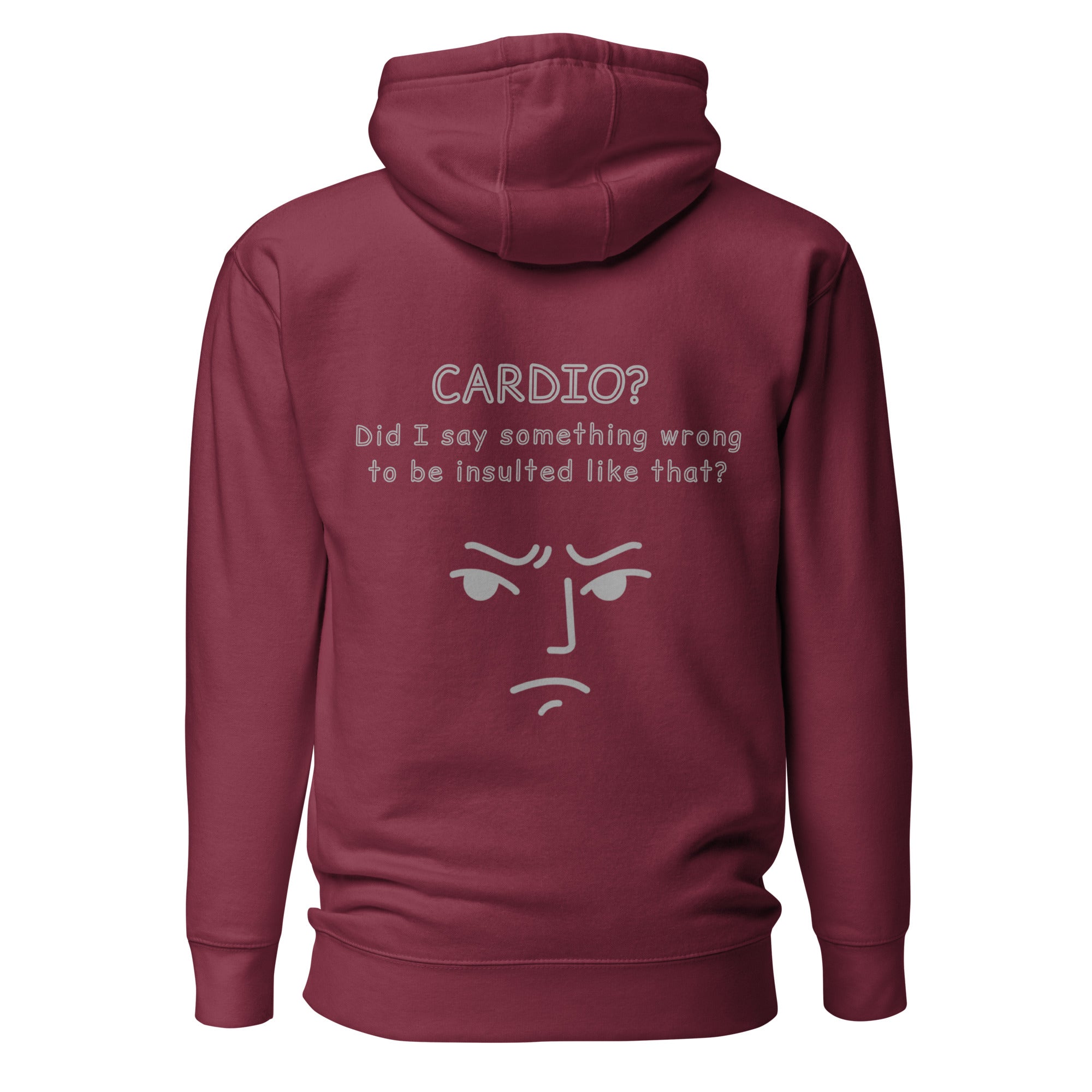Cardio? Unisex Hoodie Unisex Hoodie Void & Verse Maroon S