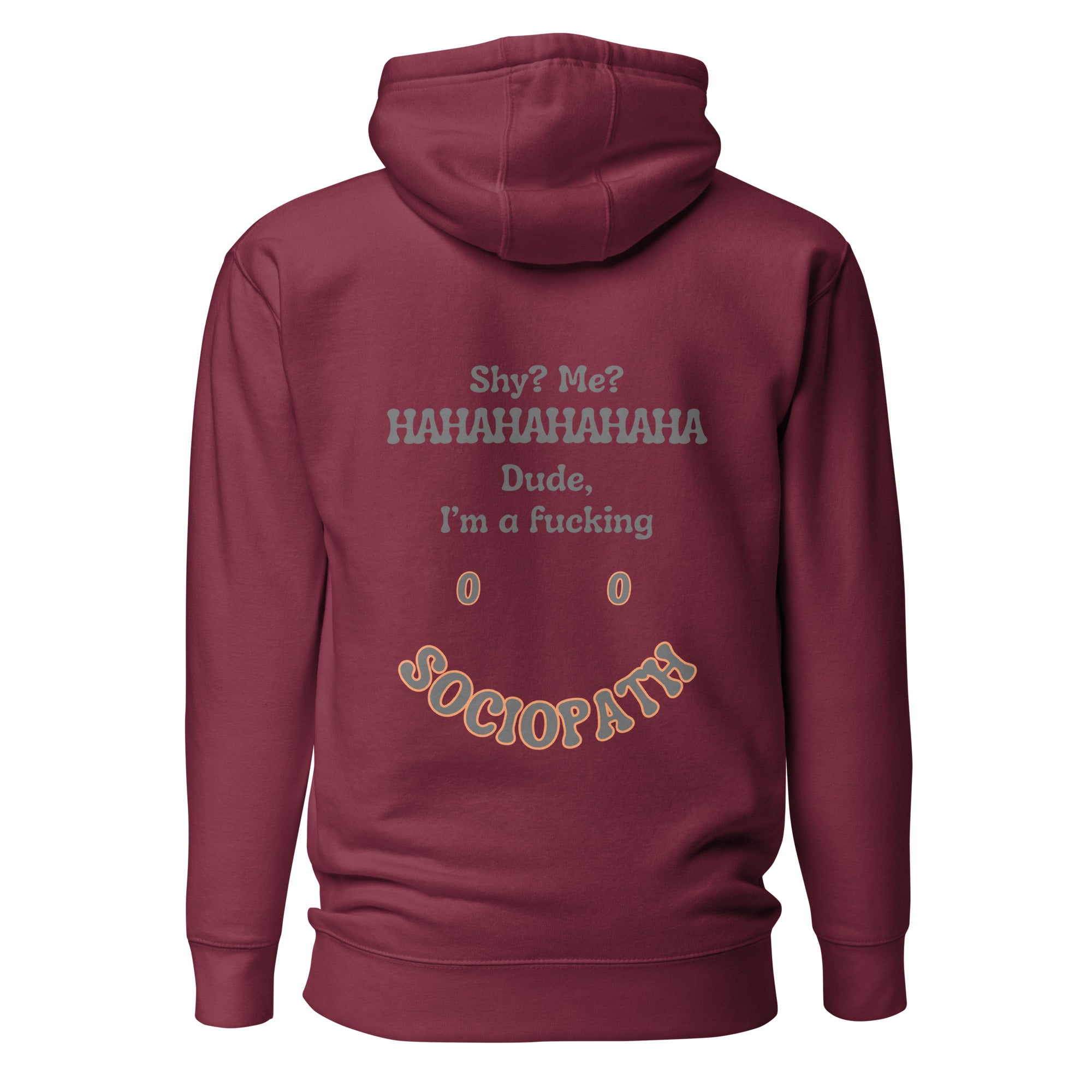 Sociopath. Unisex Hoodie Unisex Hoodie Void & Verse Maroon S