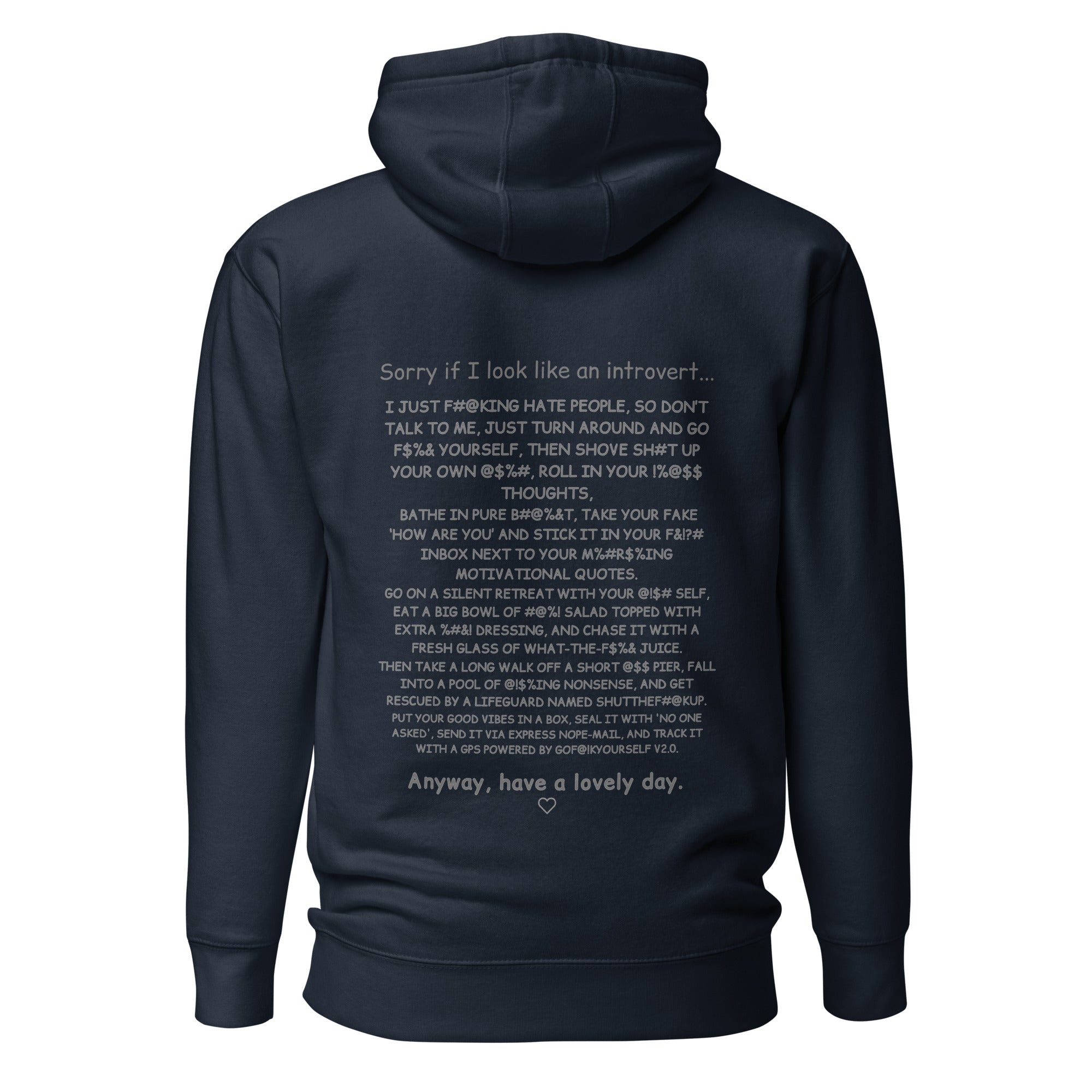 Sorry if I look like an introvert. Unisex Hoodie Unisex Hoodie Void & Verse Navy Blazer S