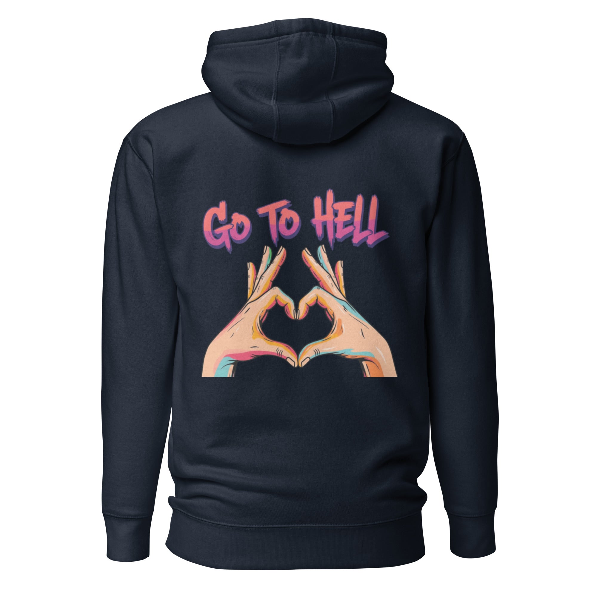 Go to hell. Unisex Hoodie Unisex Hoodie Void & Verse Navy Blazer S