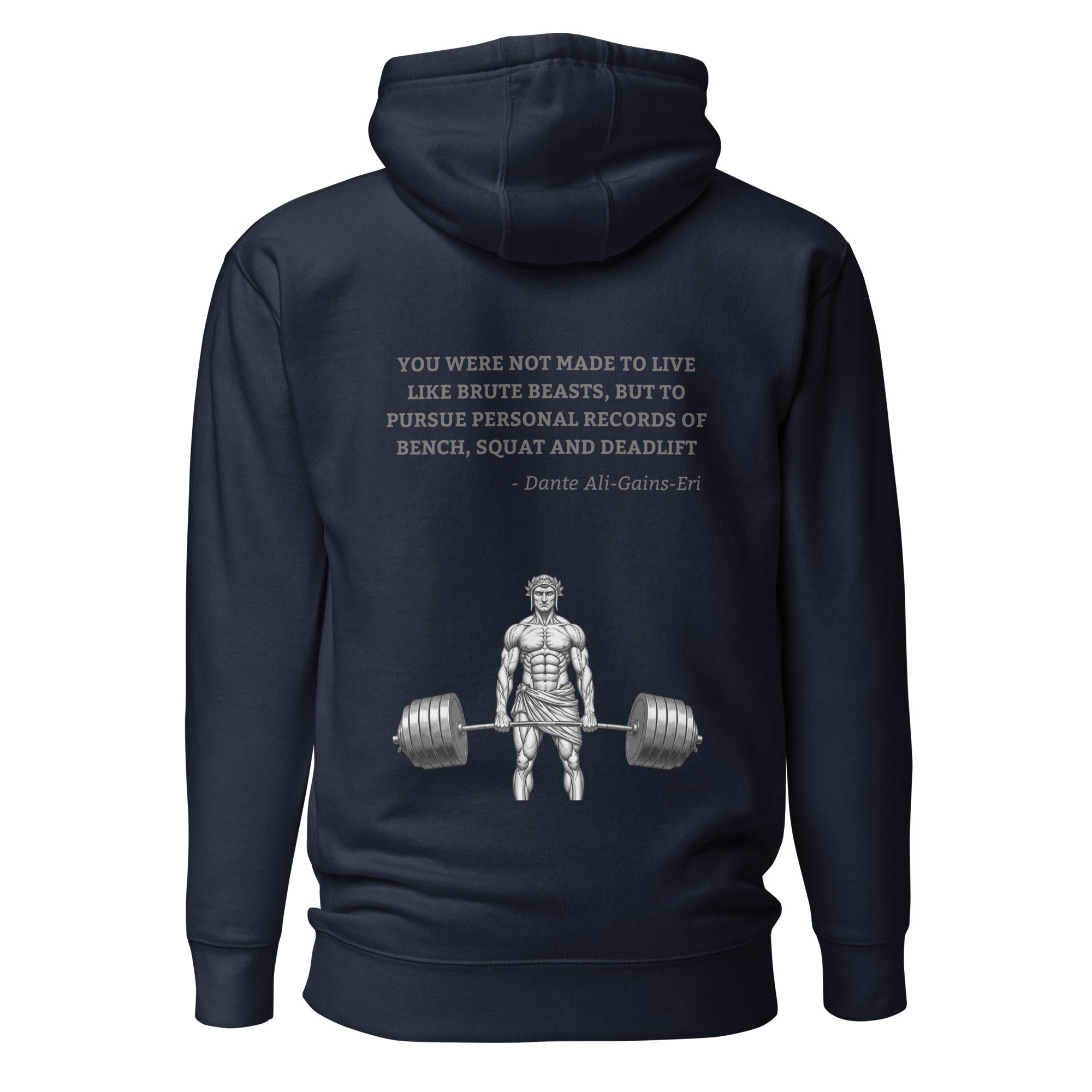 Dante Ali-Gains-Eri. Unisex Hoodie Unisex Hoodie Void & Verse Navy Blazer S