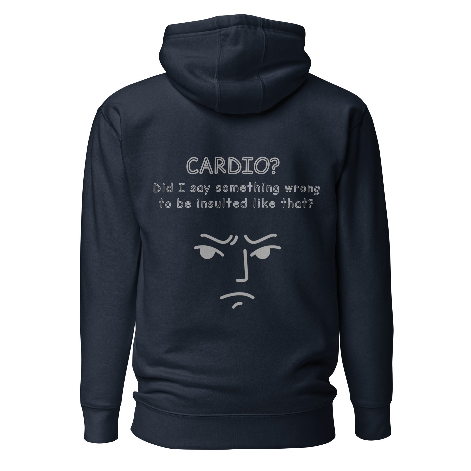 Cardio? Unisex Hoodie Unisex Hoodie Void & Verse Navy Blazer S