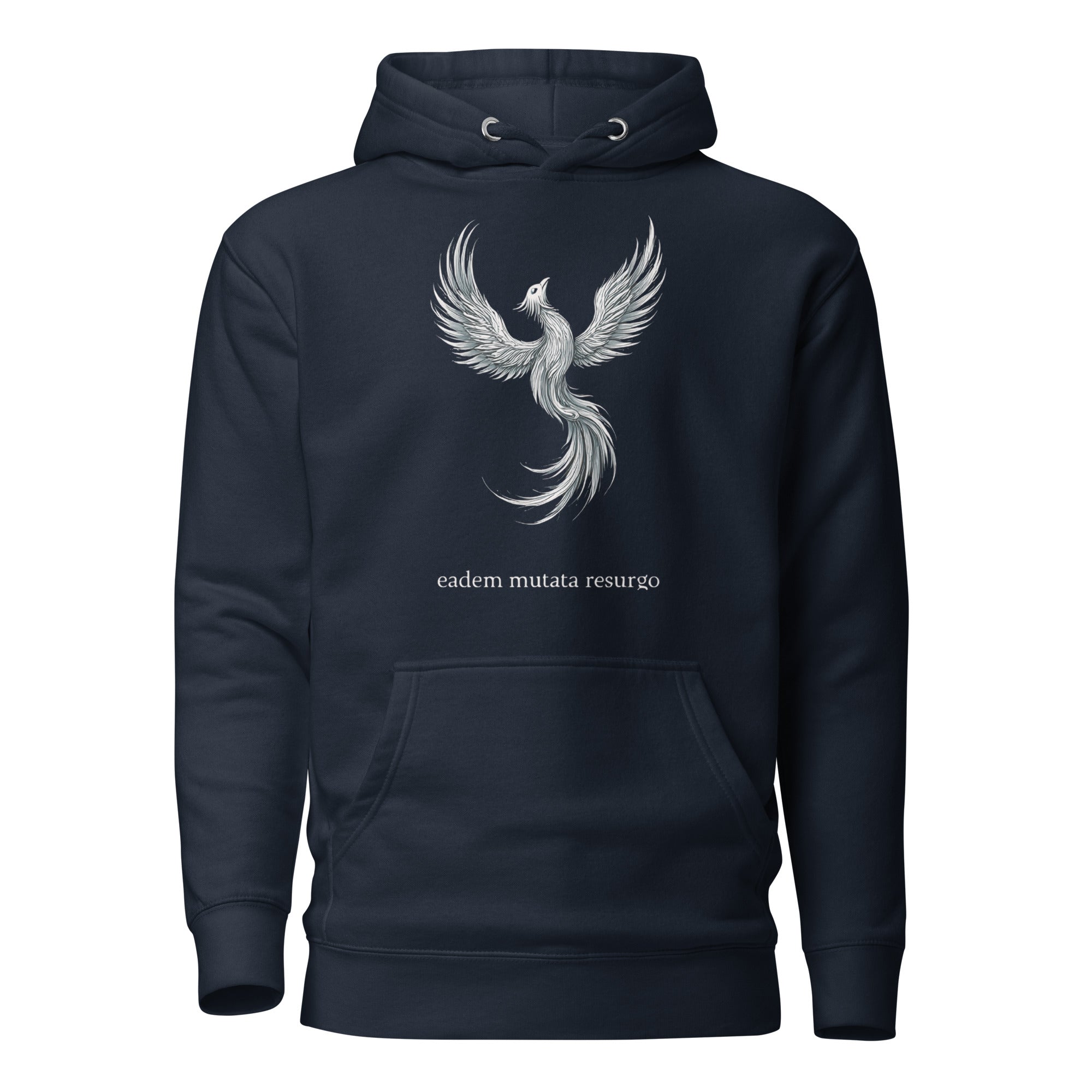 Eadem mutata resurgo. Unisex Hoodie Unisex Hoodie Void & Verse Navy Blazer S