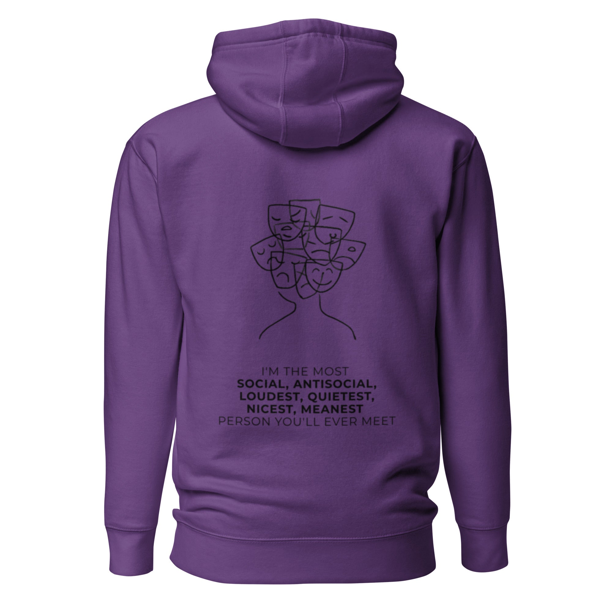 Most social antisocial. Unisex Hoodie Unisex Hoodie Void & Verse Purple S