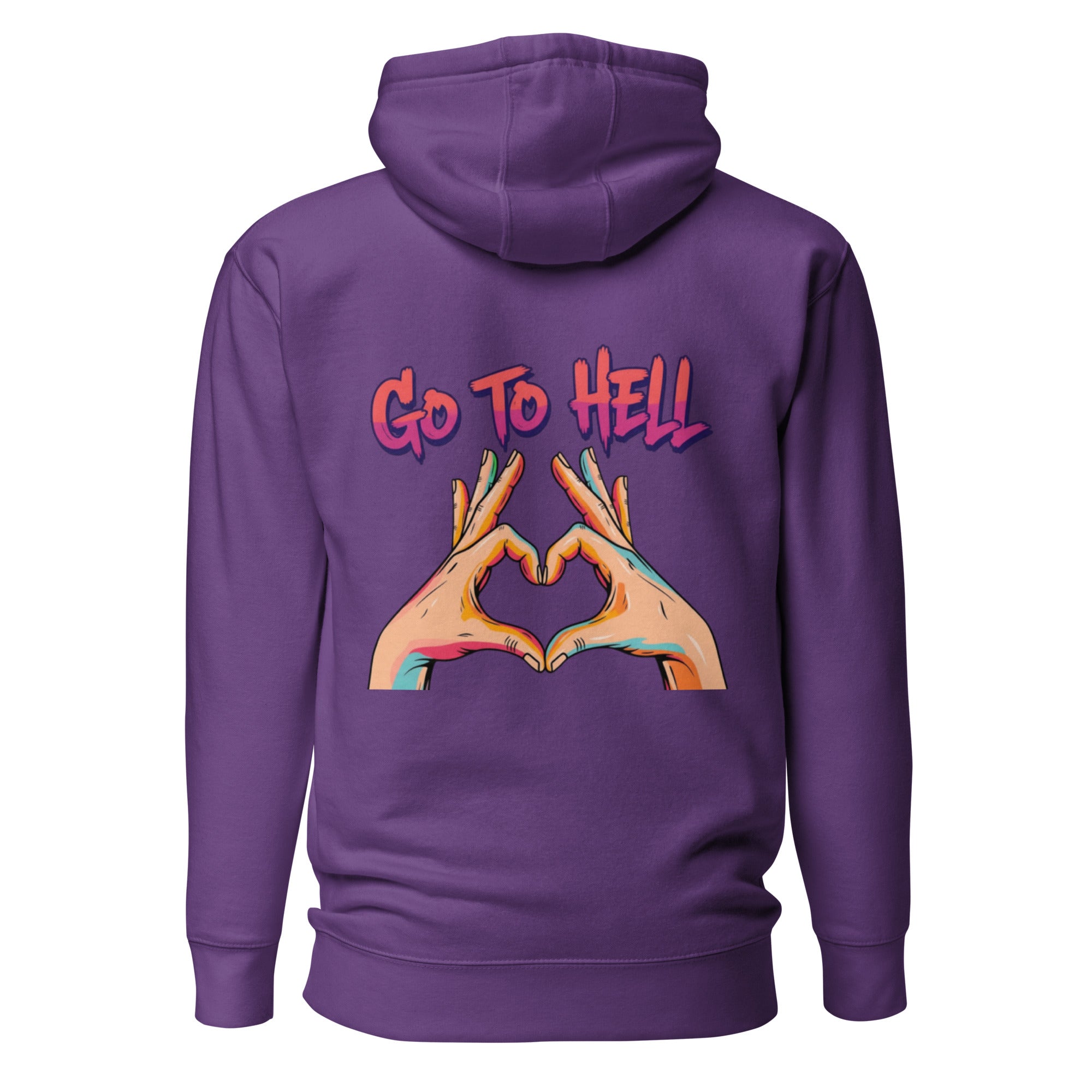 Go to hell. Unisex Hoodie Unisex Hoodie Void & Verse Purple S