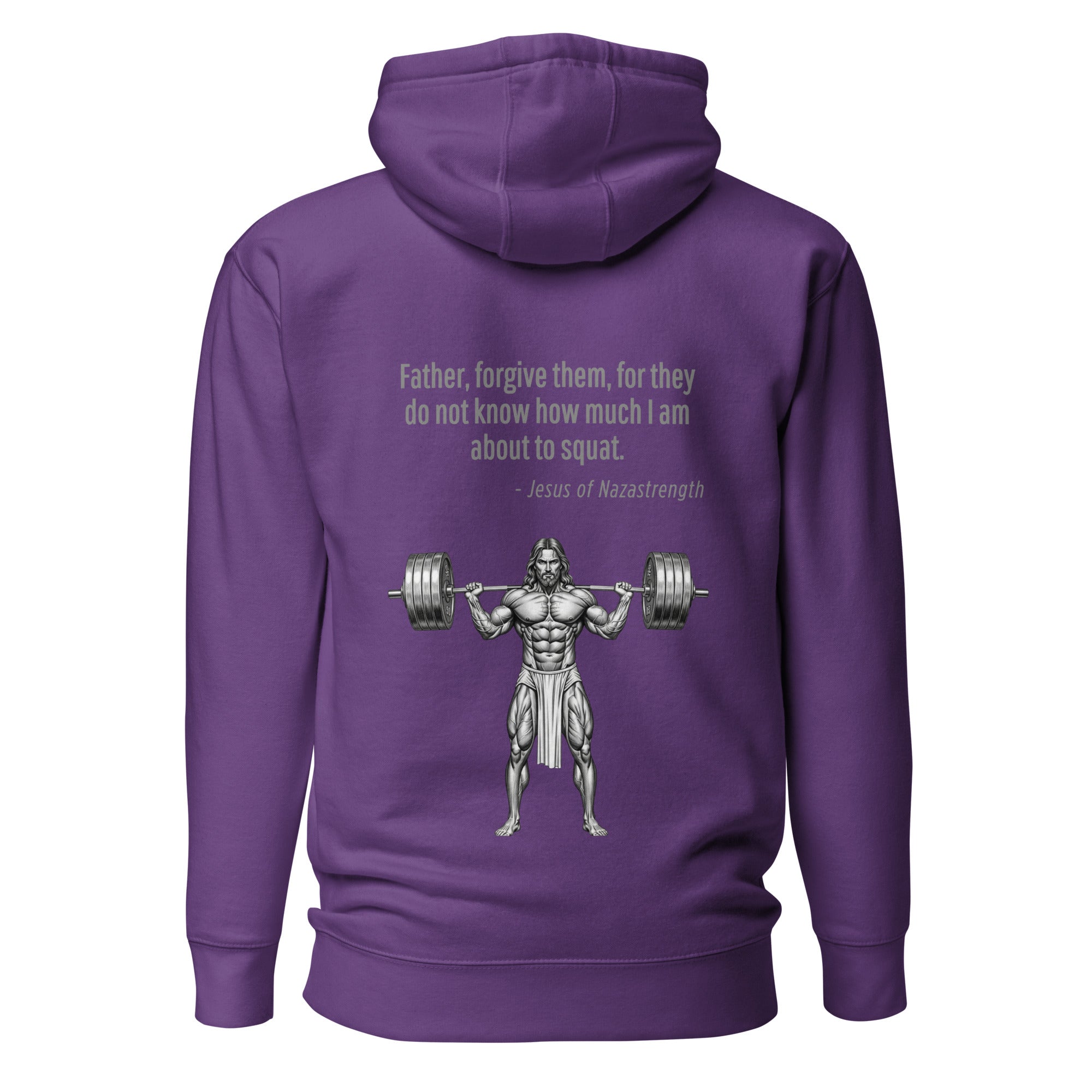 Jesus of Nazastrength. Unisex Hoodie Unisex Hoodie Void & Verse Purple S