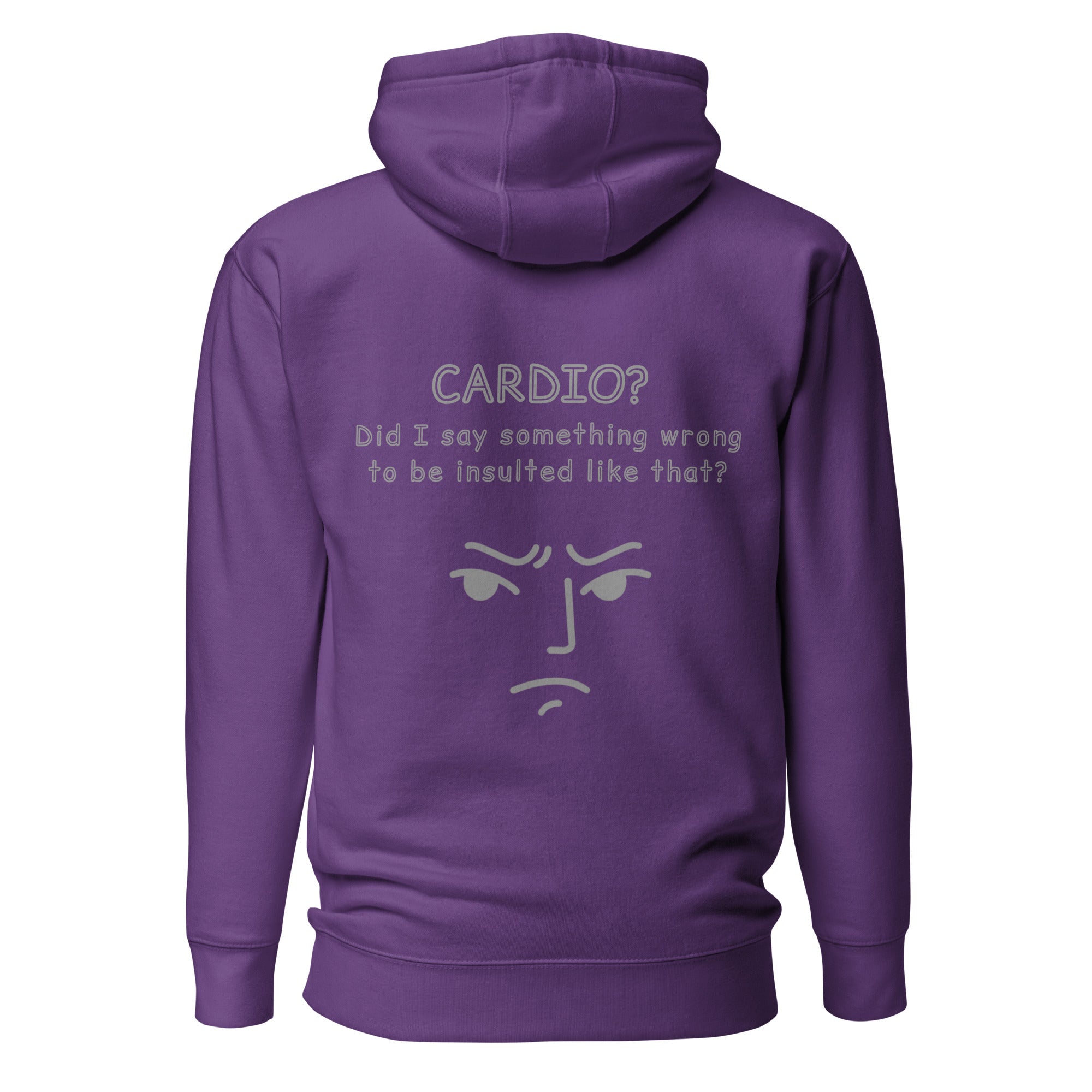 Cardio? Unisex Hoodie Unisex Hoodie Void & Verse Purple S