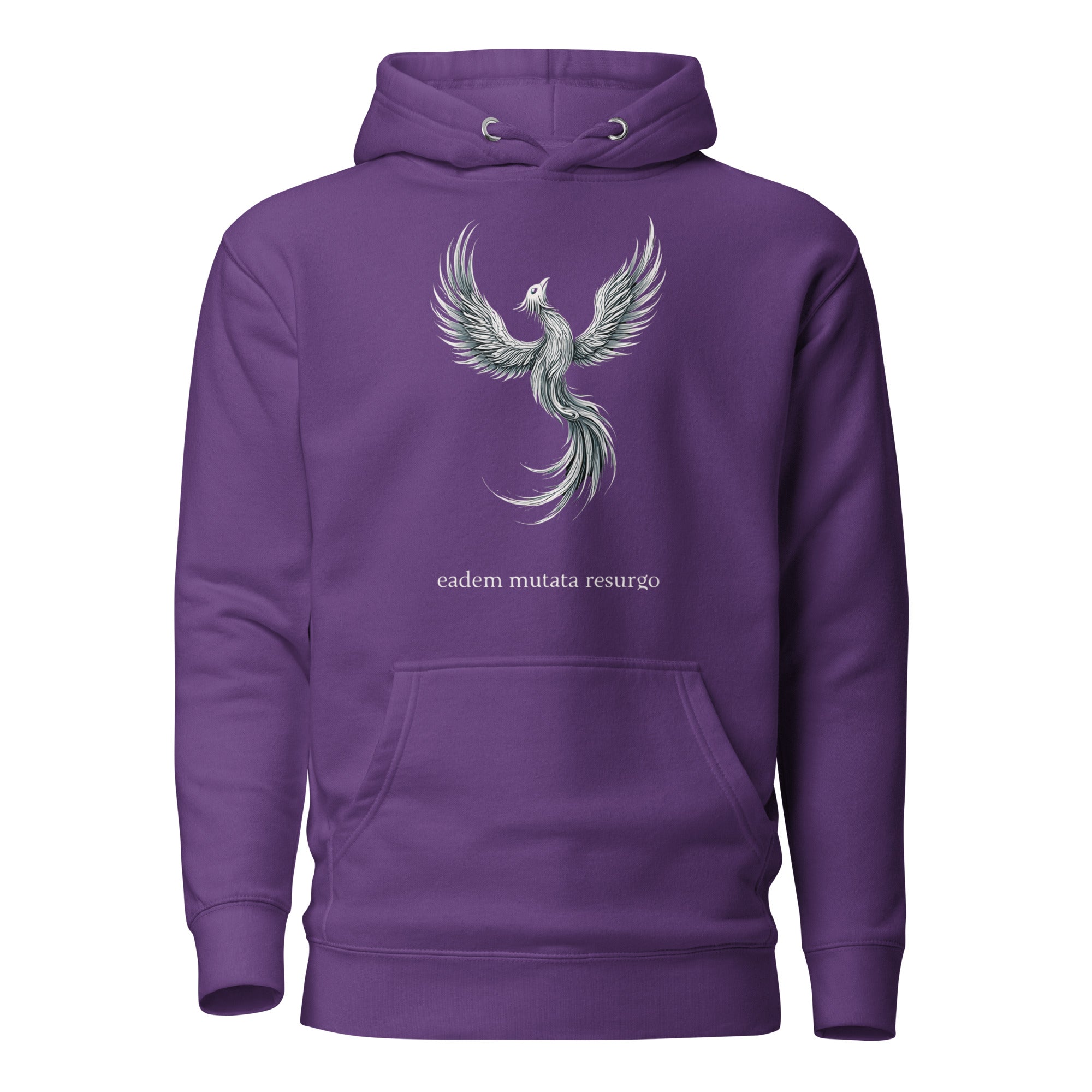 Eadem mutata resurgo. Unisex Hoodie Unisex Hoodie Void & Verse Purple S