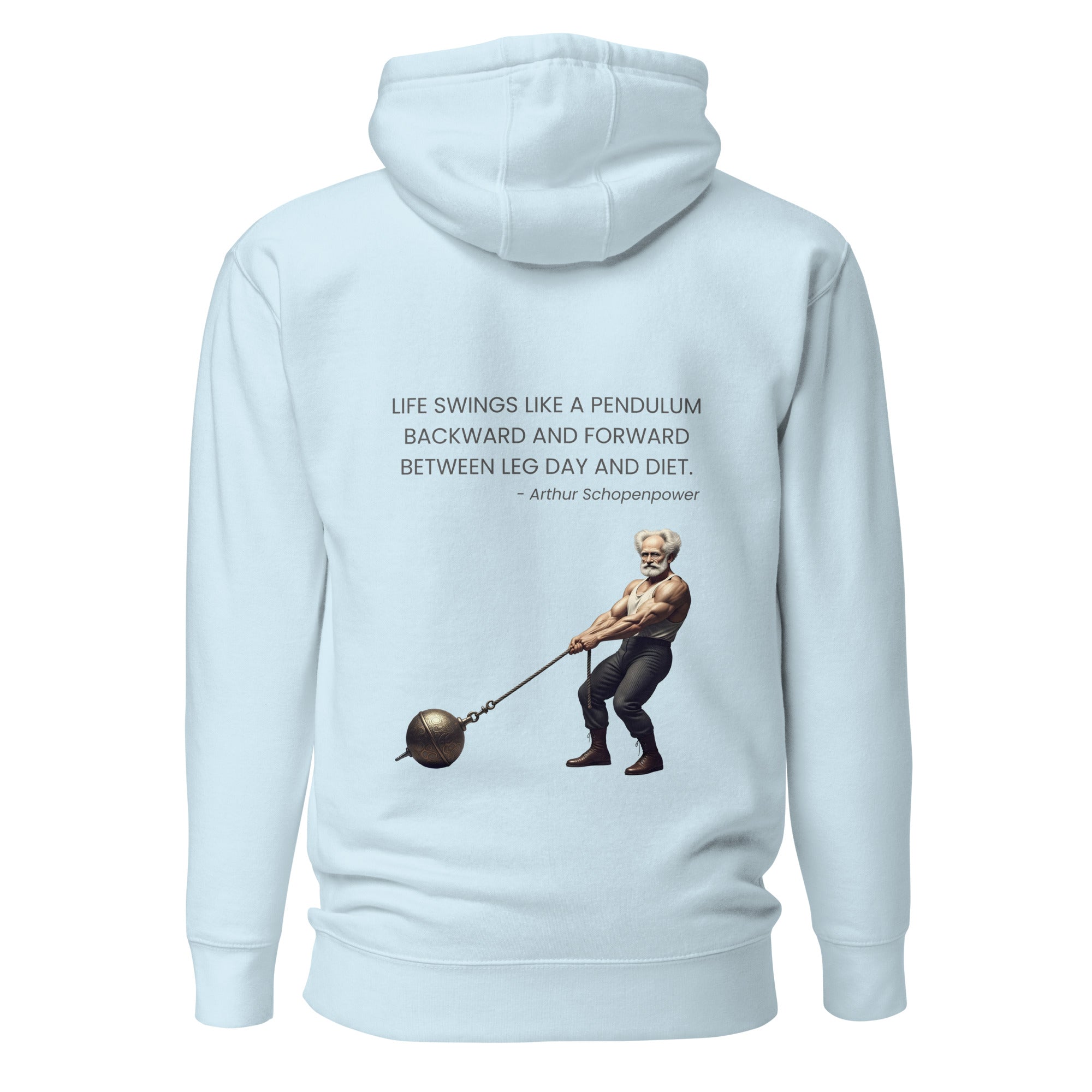 Arthur Schopenpower. Unisex Hoodie Unisex Hoodie Void & Verse Sky Blue S