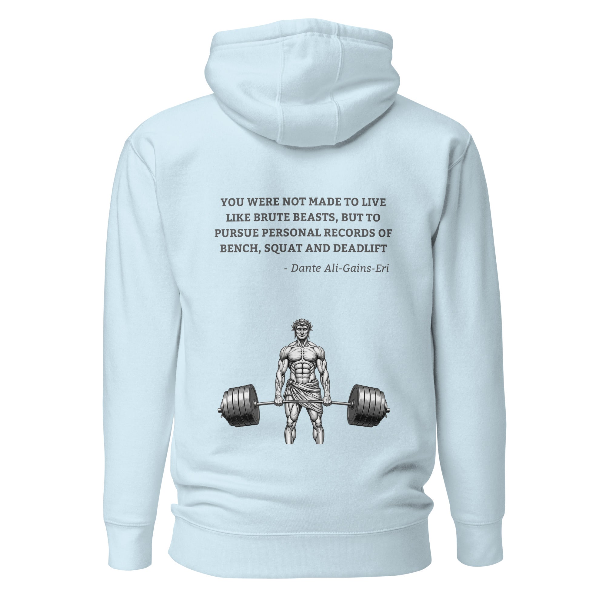 Dante Ali-Gains-Eri. Unisex Hoodie Unisex Hoodie Void & Verse Sky Blue S