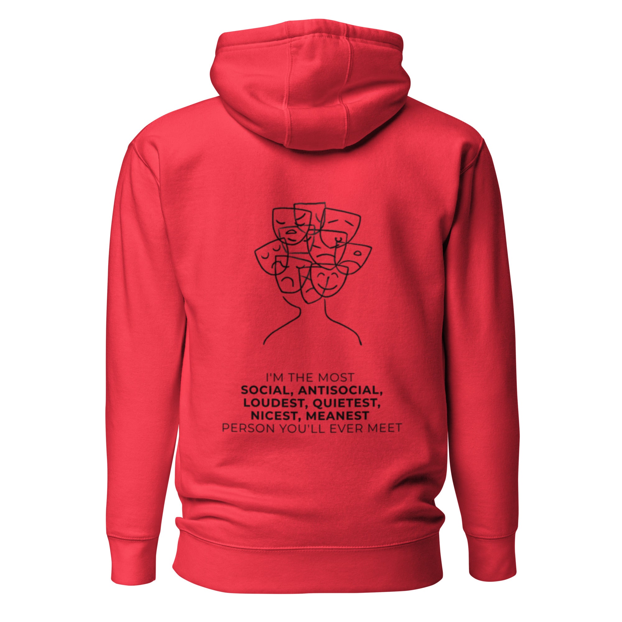 Most social antisocial. Unisex Hoodie Unisex Hoodie Void & Verse Team Red S