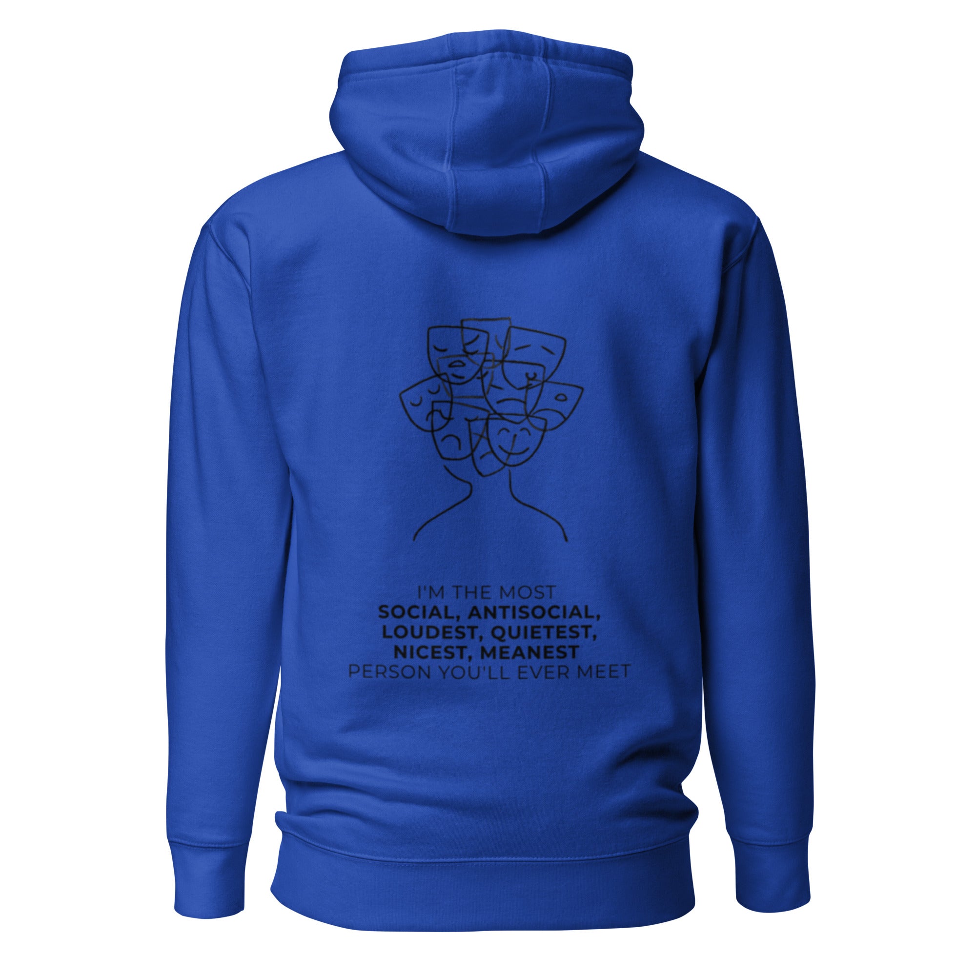 Most social antisocial. Unisex Hoodie Unisex Hoodie Void & Verse Team Royal S
