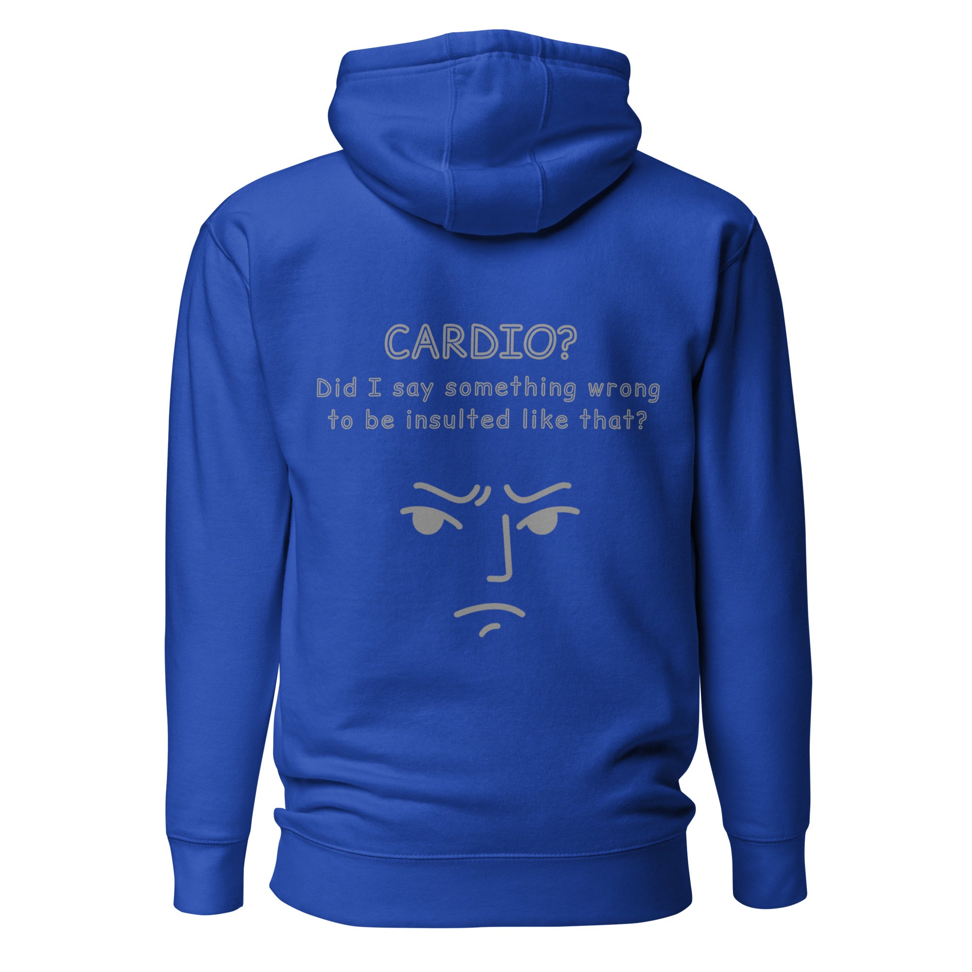 Cardio? Unisex Hoodie Unisex Hoodie Void & Verse Team Royal S