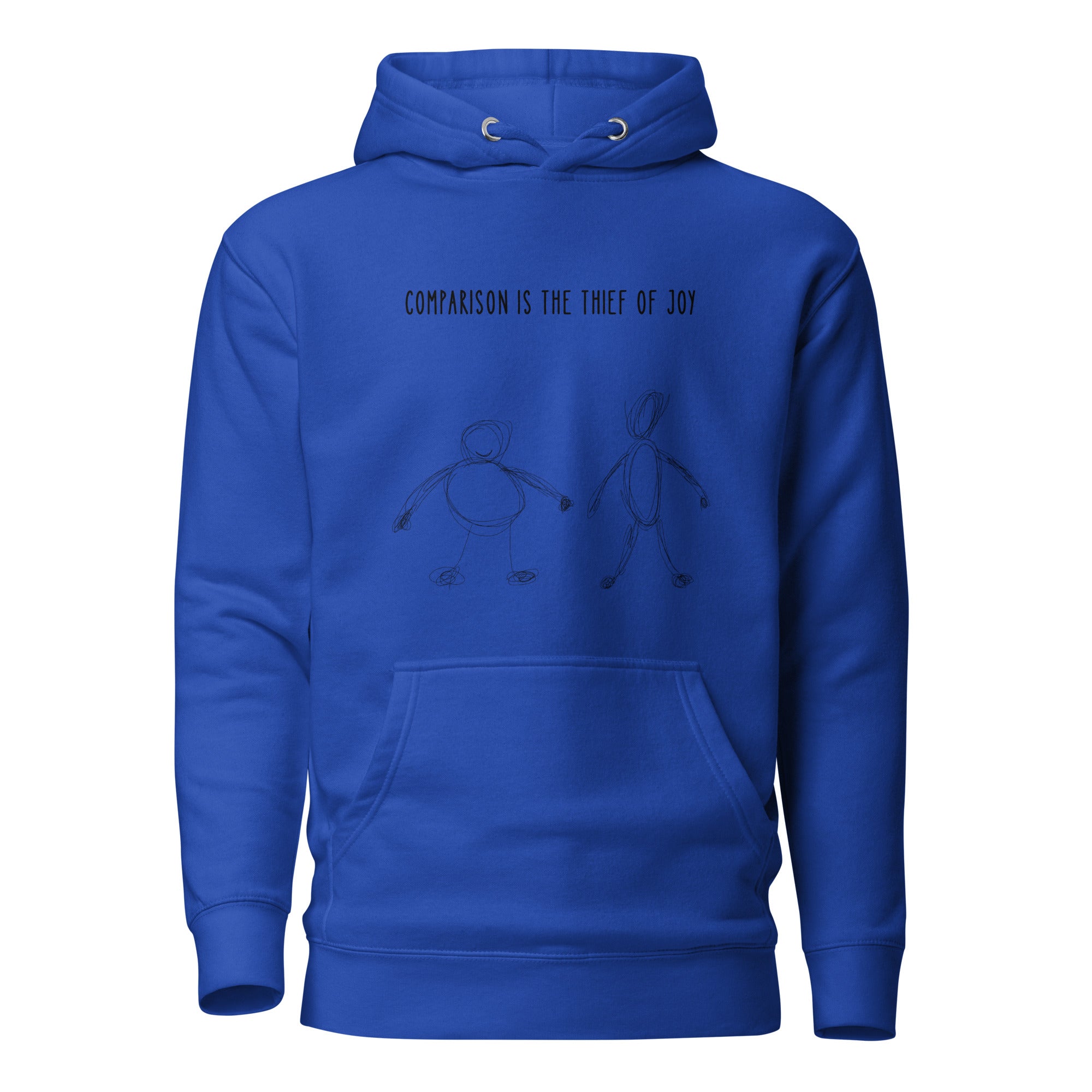 Comparison is the thief of joy. Unisex Hoodie Unisex Hoodie Void & Verse Team Royal S