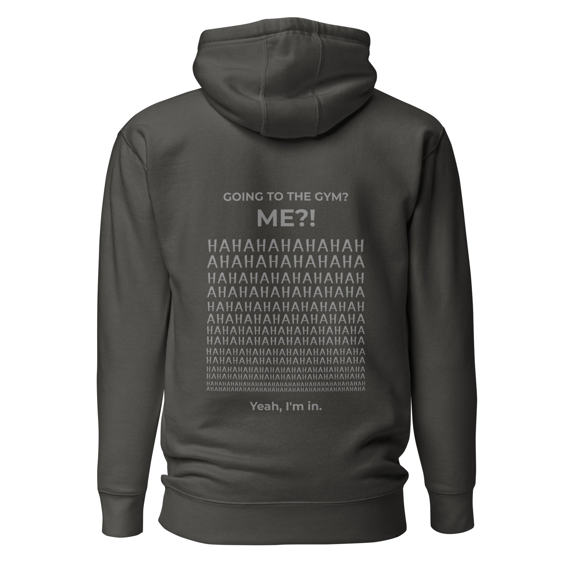 Going to the gym? I'm in. Unisex Hoodie Unisex Hoodie Void & Verse Vintage Black S