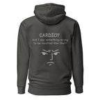 Cardio? Unisex Hoodie Unisex Hoodie Void & Verse Vintage Black S