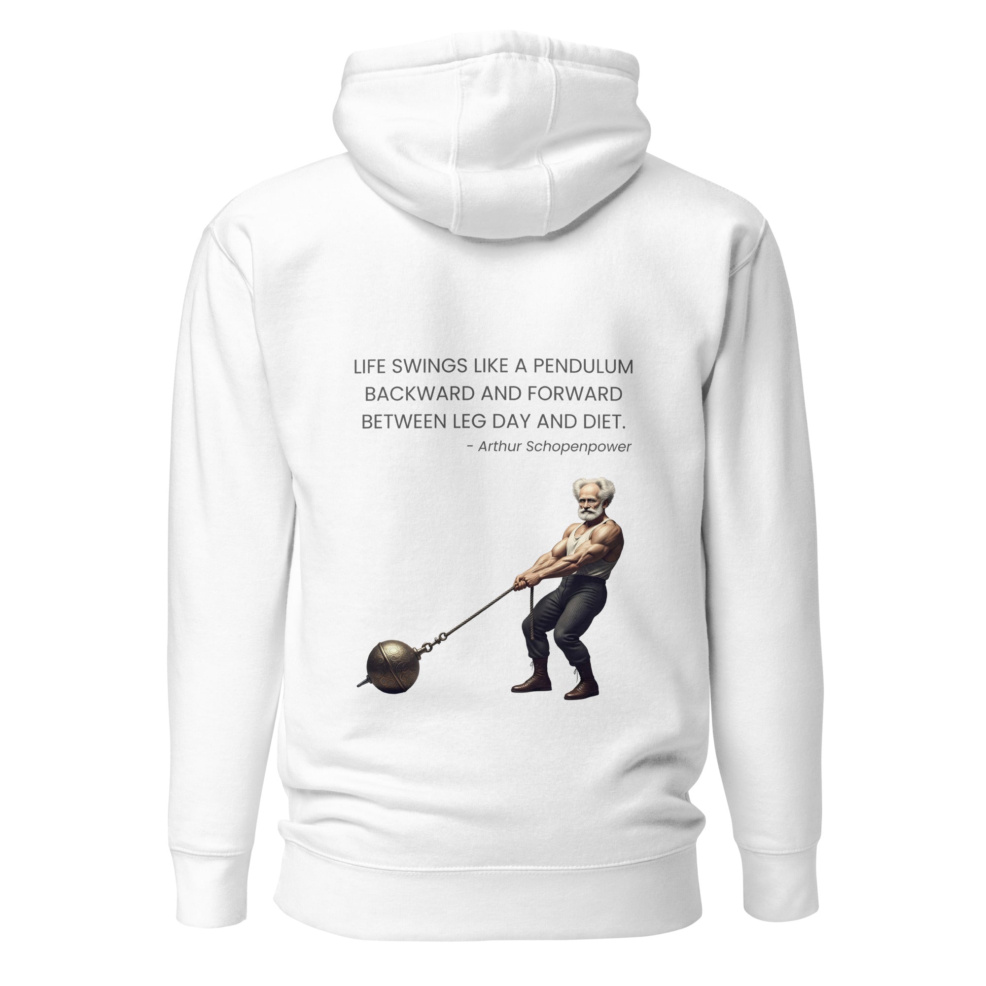 Arthur Schopenpower. Unisex Hoodie Unisex Hoodie Void & Verse White S