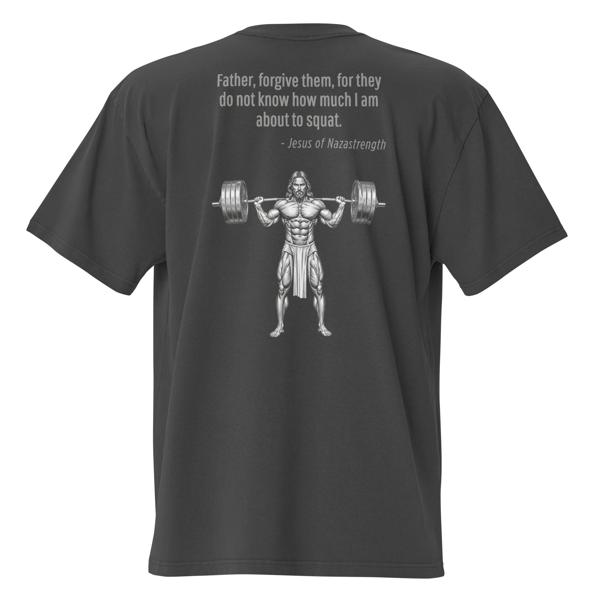 Jesus of Nazastrength. Unisex Heavyweight Relaxed T-Shirt Unisex Heavyweight Relaxed T-Shirt Void & Verse Faded Black S