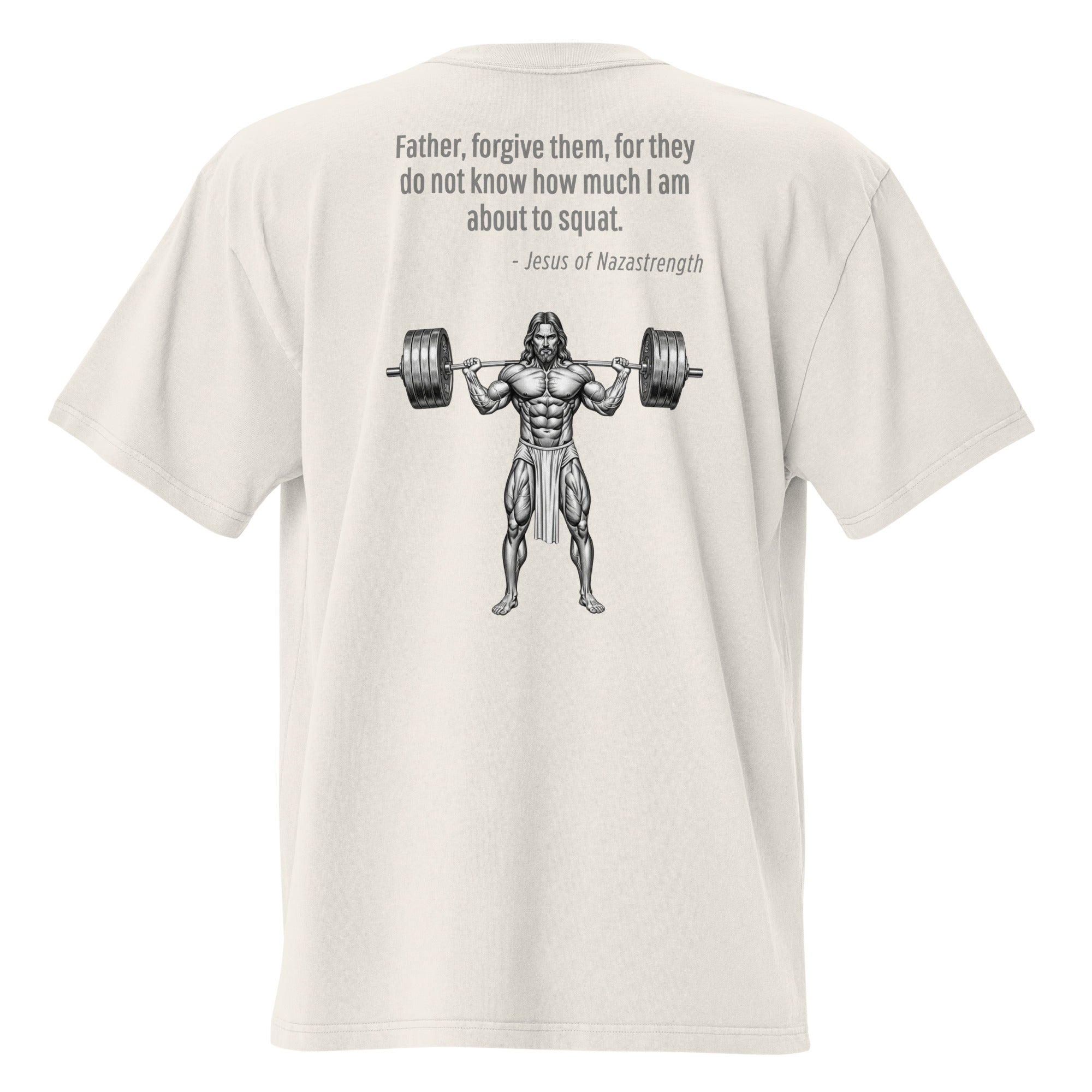 Jesus of Nazastrength. Unisex Heavyweight Relaxed T-Shirt Unisex Heavyweight Relaxed T-Shirt Void & Verse Faded Bone S
