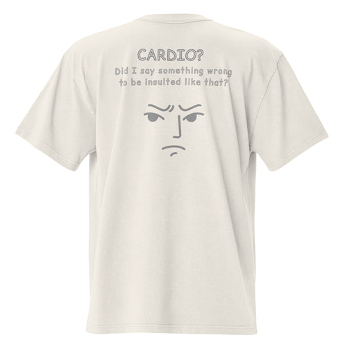 Cardio? Unisex Heavyweight Relaxed T-Shirt Unisex Heavyweight Relaxed T-Shirt Void & Verse Faded Bone S