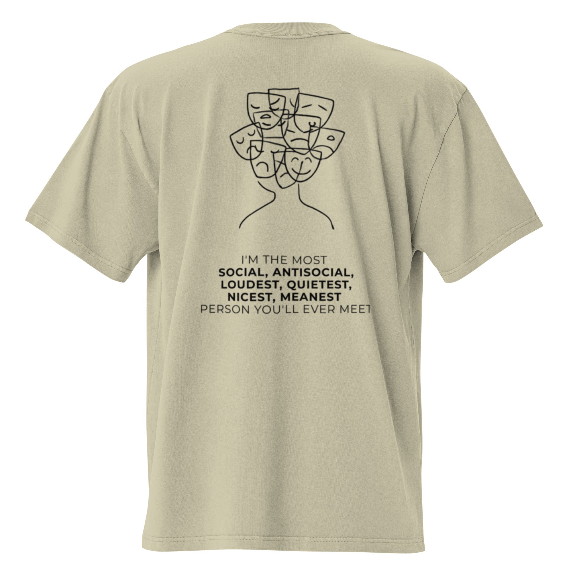 Most social antisocial. Unisex Heavyweight Relaxed T-Shirt Unisex Heavyweight Relaxed T-Shirt Void & Verse Faded Eucalyptus S