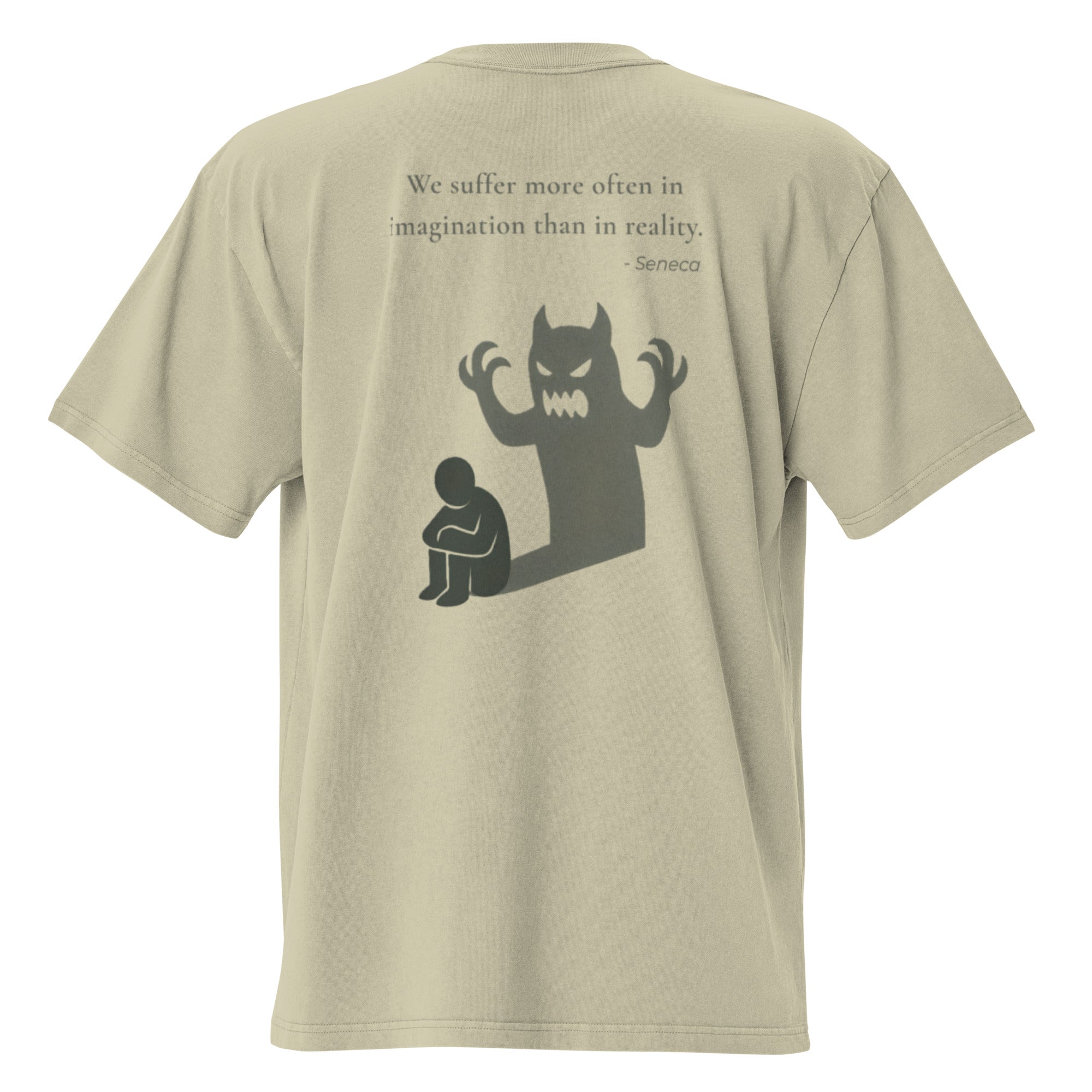 We suffer more in imagination. Unisex Heavyweight Relaxed T-Shirt Unisex Heavyweight Relaxed T-Shirt Void & Verse Faded Eucalyptus S