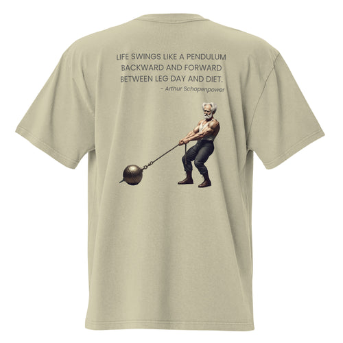 Arthur Schopenpower. Unisex Heavyweight Relaxed T-Shirt Unisex Heavyweight Relaxed T-Shirt Void & Verse Faded Eucalyptus S