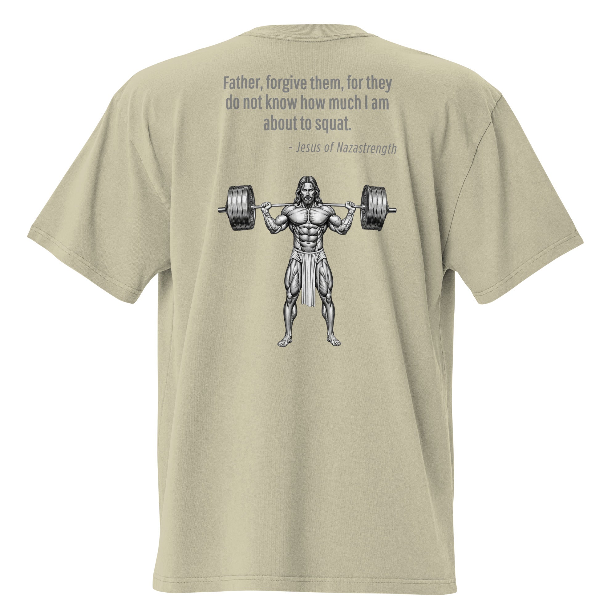 Jesus of Nazastrength. Unisex Heavyweight Relaxed T-Shirt Unisex Heavyweight Relaxed T-Shirt Void & Verse Faded Eucalyptus S