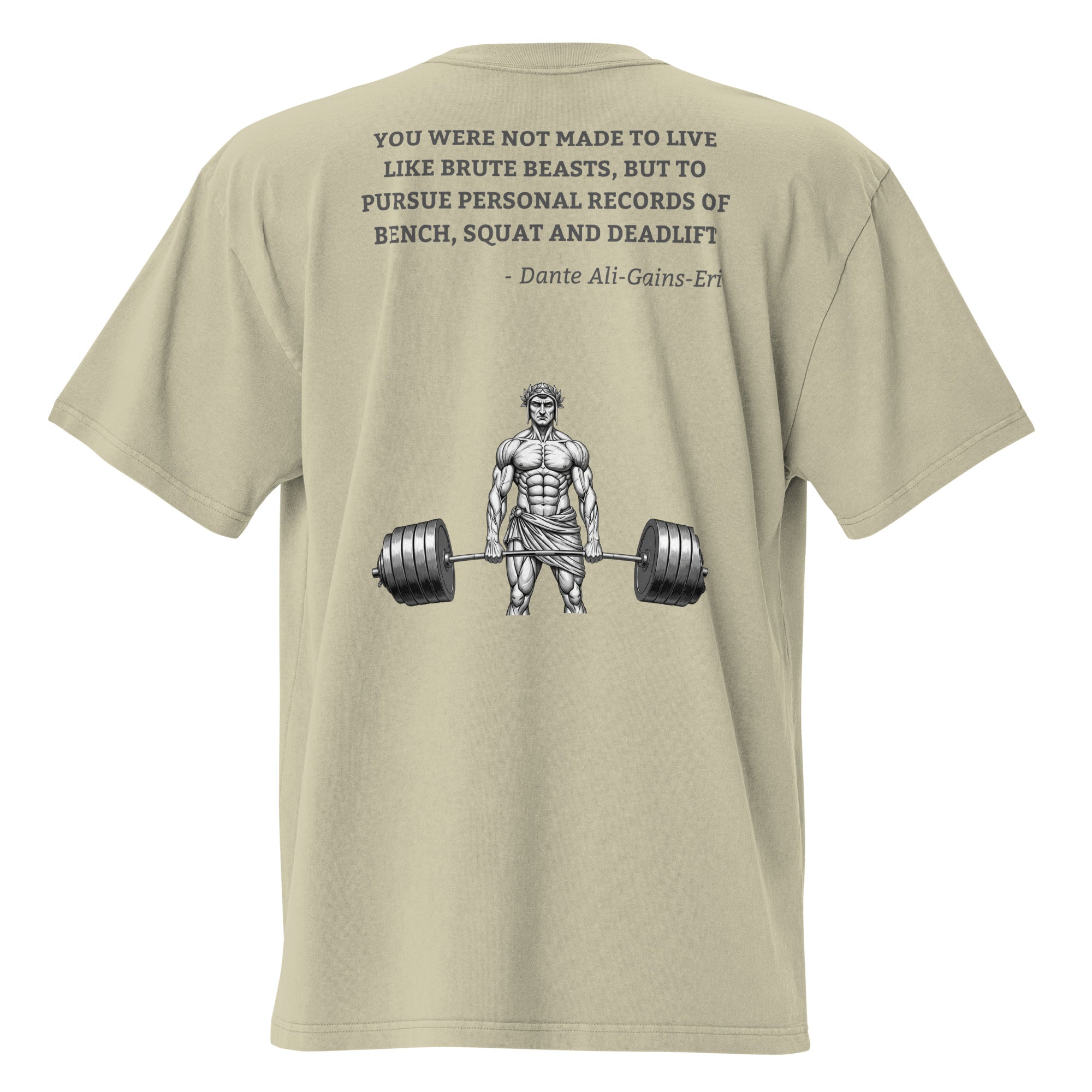 Dante Ali-Gains-Eri. Unisex Heavyweight Relaxed T-Shirt Unisex Heavyweight Relaxed T-Shirt Void & Verse Faded Eucalyptus S
