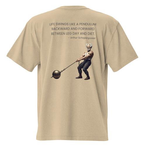 Arthur Schopenpower. Unisex Heavyweight Relaxed T-Shirt Unisex Heavyweight Relaxed T-Shirt Void & Verse Faded Khaki S