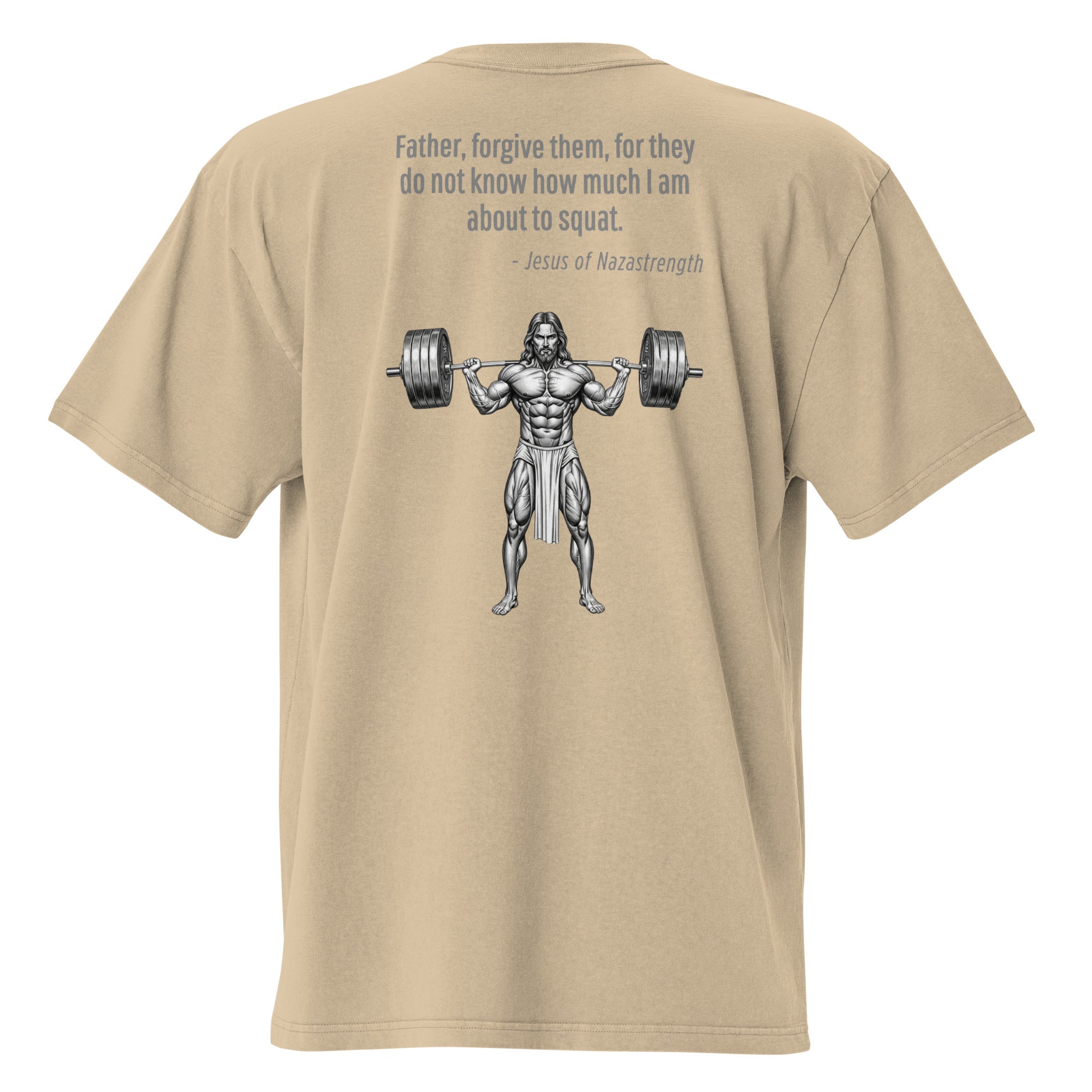Jesus of Nazastrength. Unisex Heavyweight Relaxed T-Shirt Unisex Heavyweight Relaxed T-Shirt Void & Verse Faded Khaki S