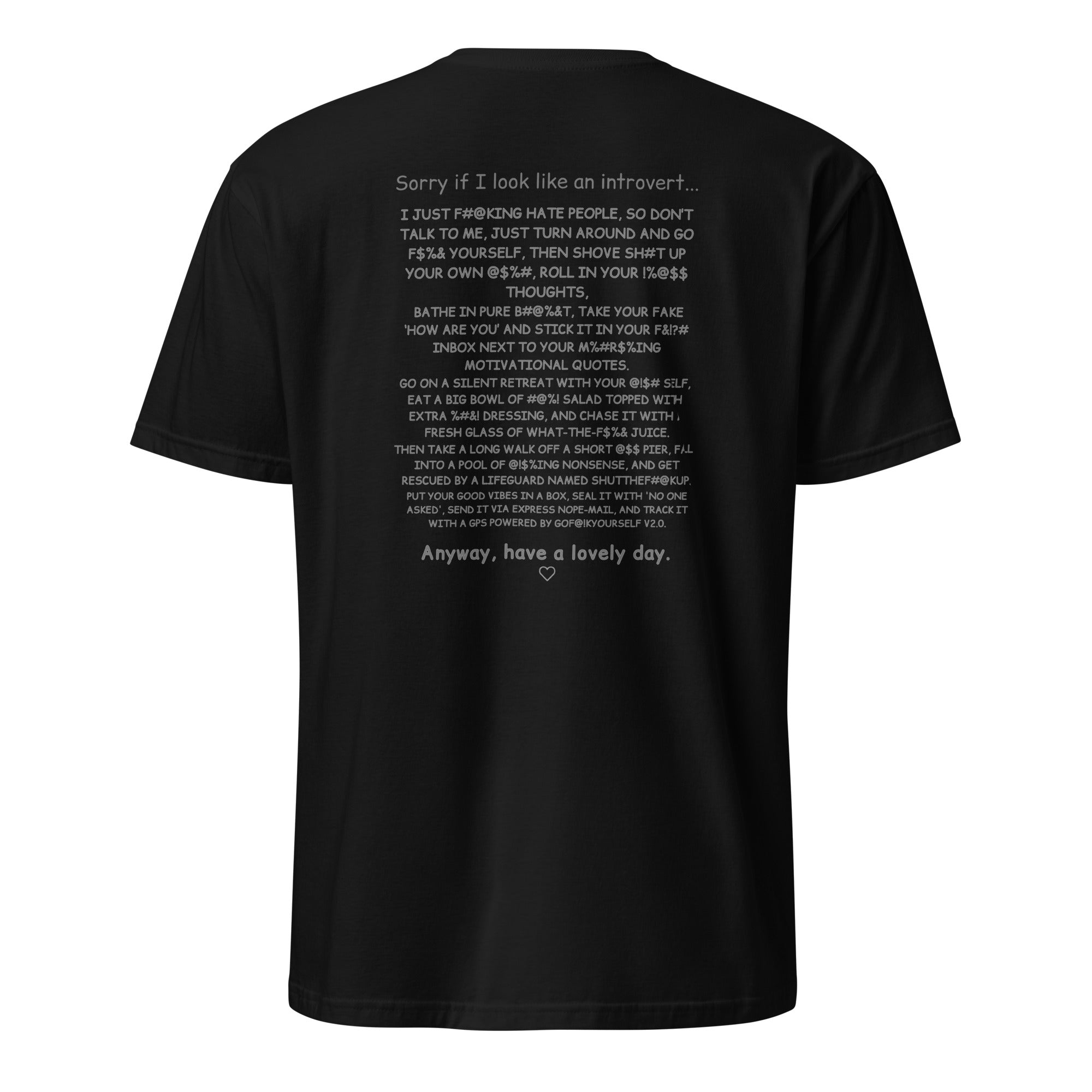 Sorry if I look like an introvert. Unisex Regular Soft T-Shirt Unisex Regular Soft T-Shirt Void & Verse Black S