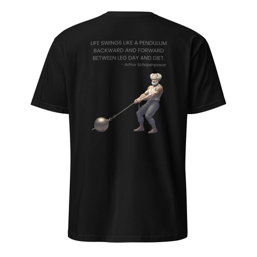 Arthur Schopenpower. Unisex Regular Soft T-Shirt Unisex Regular Soft T-Shirt Void & Verse Black S