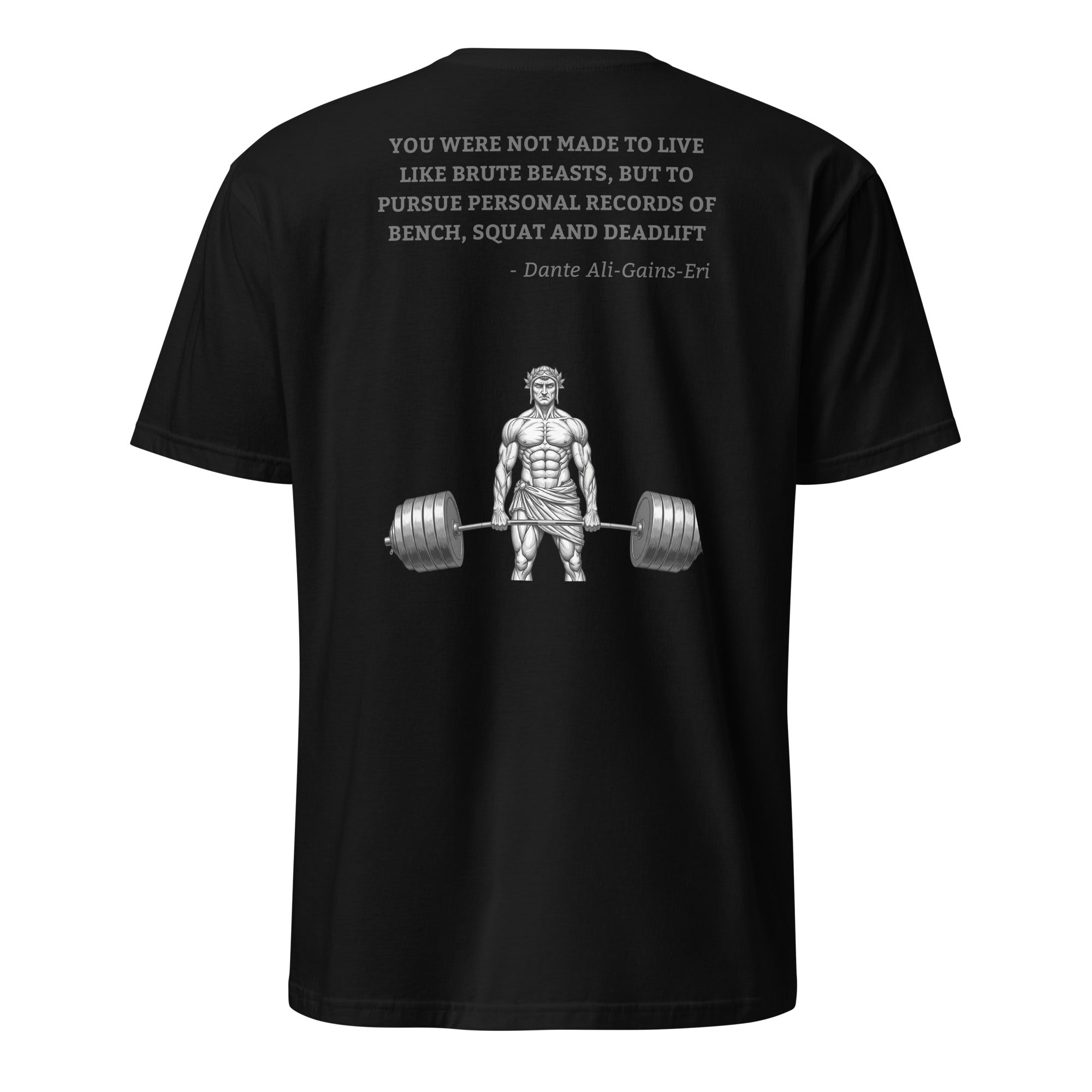 Dante Ali-Gains-Eri. Unisex Regular Soft T-Shirt Unisex Regular Soft T-Shirt Void & Verse Black S