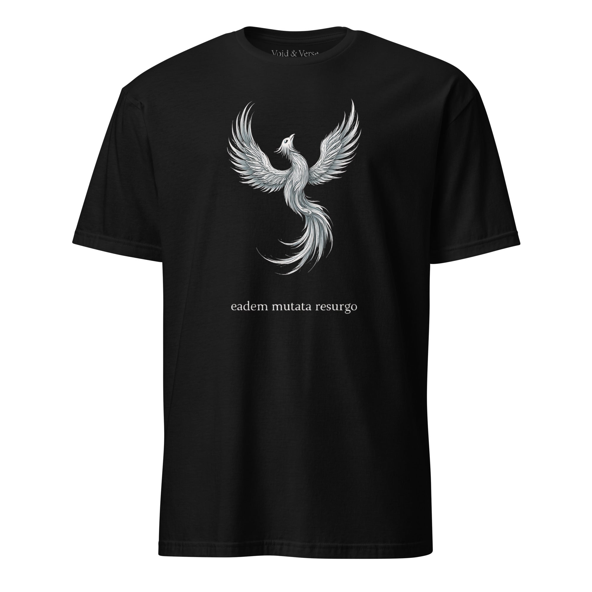 Eadem mutata resurgo. Unisex Regular Soft T-Shirt Unisex Regular Soft T-Shirt Void & Verse Black S