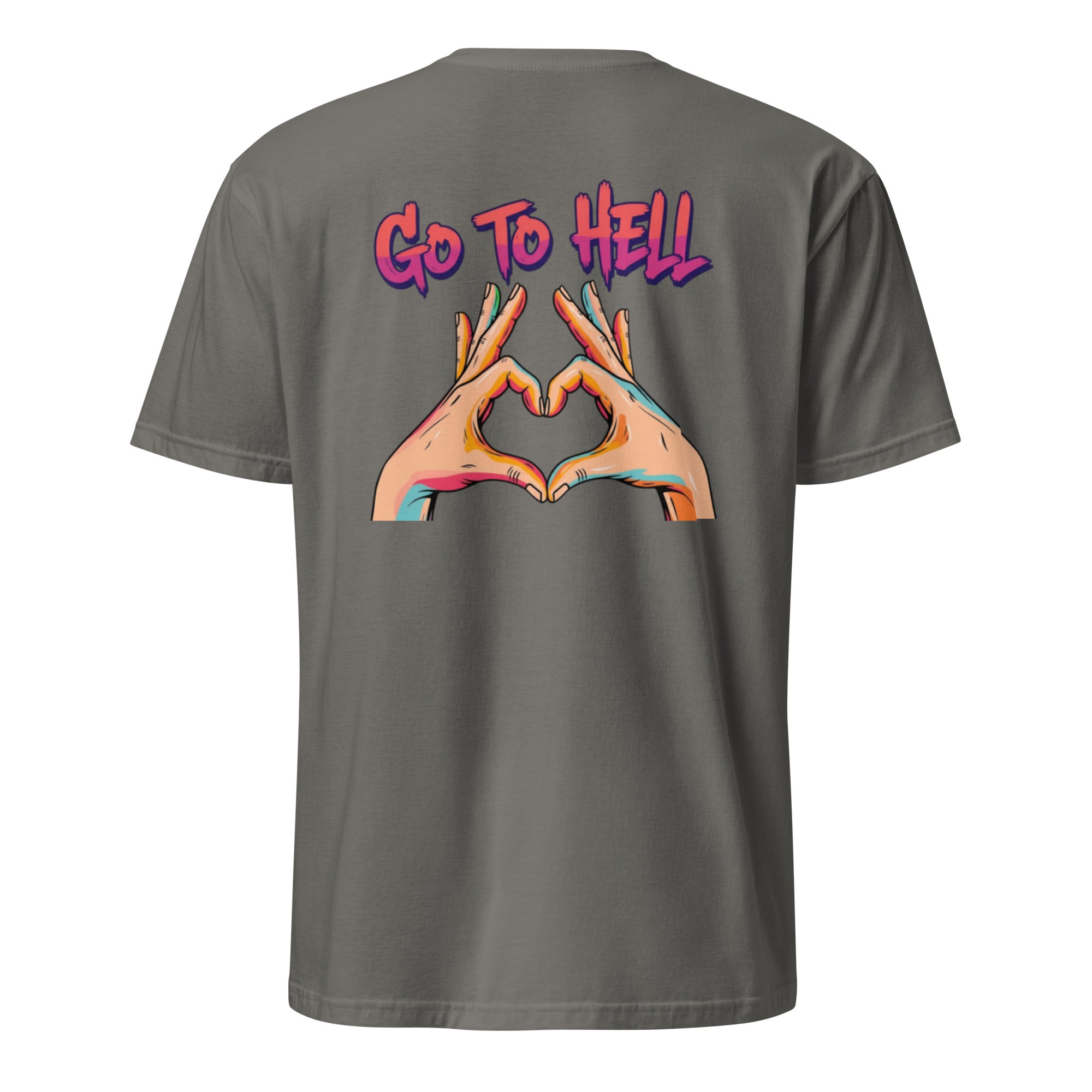 Go to hell. Unisex Regular Soft T-Shirt Unisex Regular Soft T-Shirt Void & Verse Charcoal S