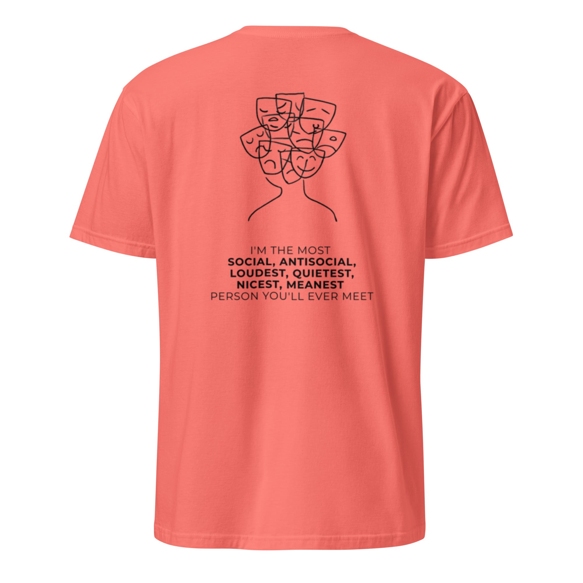 Most social antisocial. Unisex Regular Soft T-Shirt Unisex Regular Soft T-Shirt Void & Verse Coral Silk S