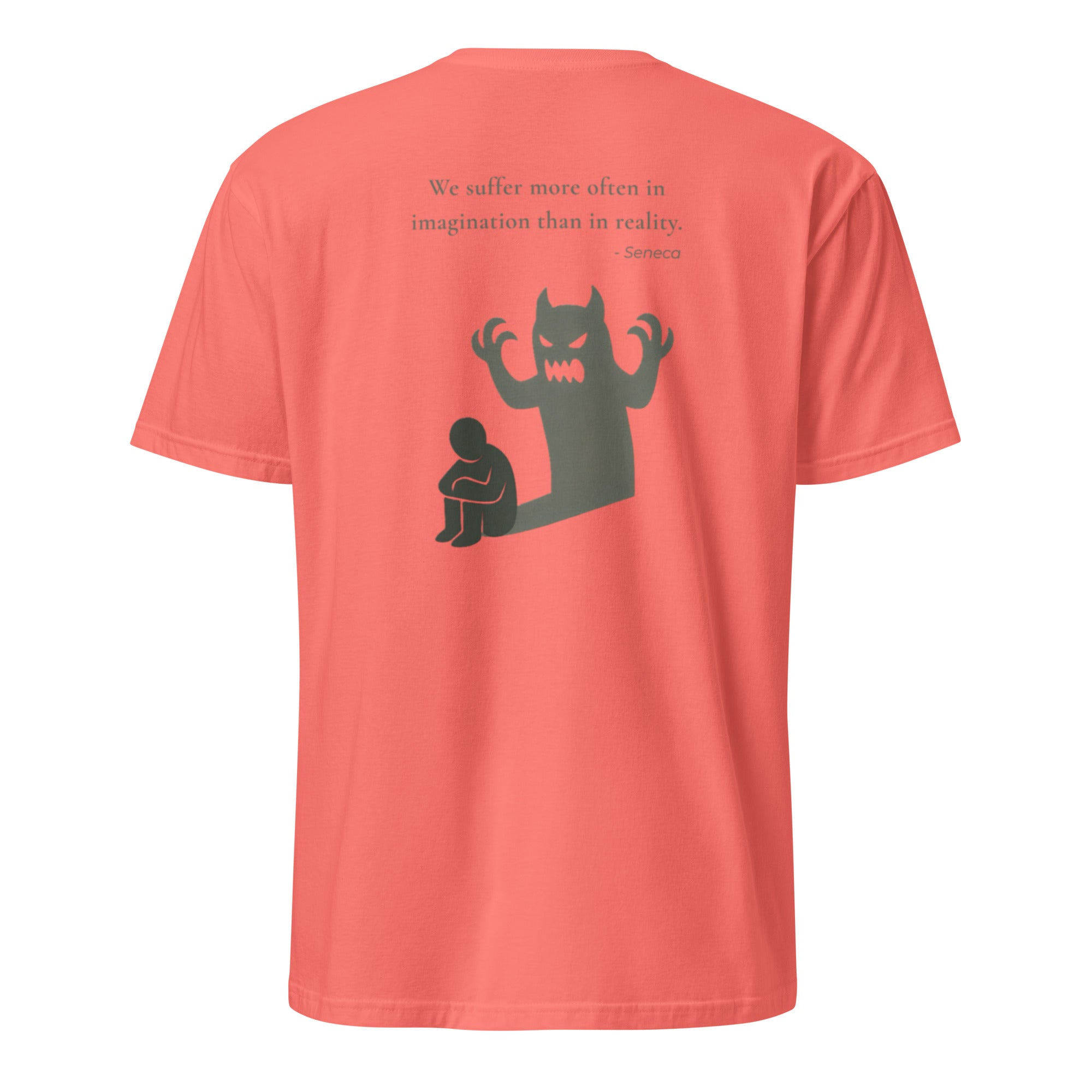 We suffer more in imagination. Unisex Regular Soft T-Shirt Unisex Regular Soft T-Shirt Void & Verse Coral Silk S