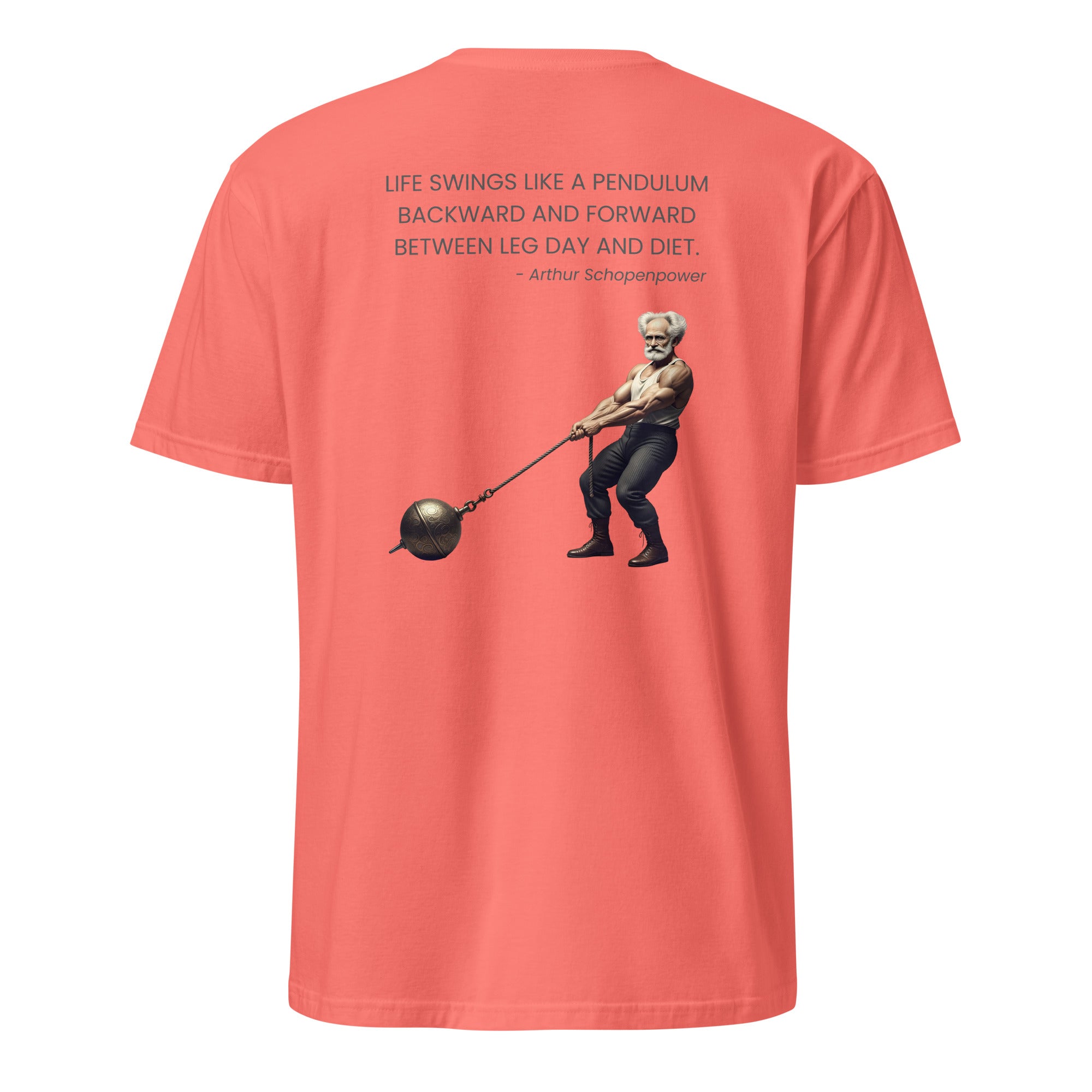 Arthur Schopenpower. Unisex Regular Soft T-Shirt Unisex Regular Soft T-Shirt Void & Verse Coral Silk S