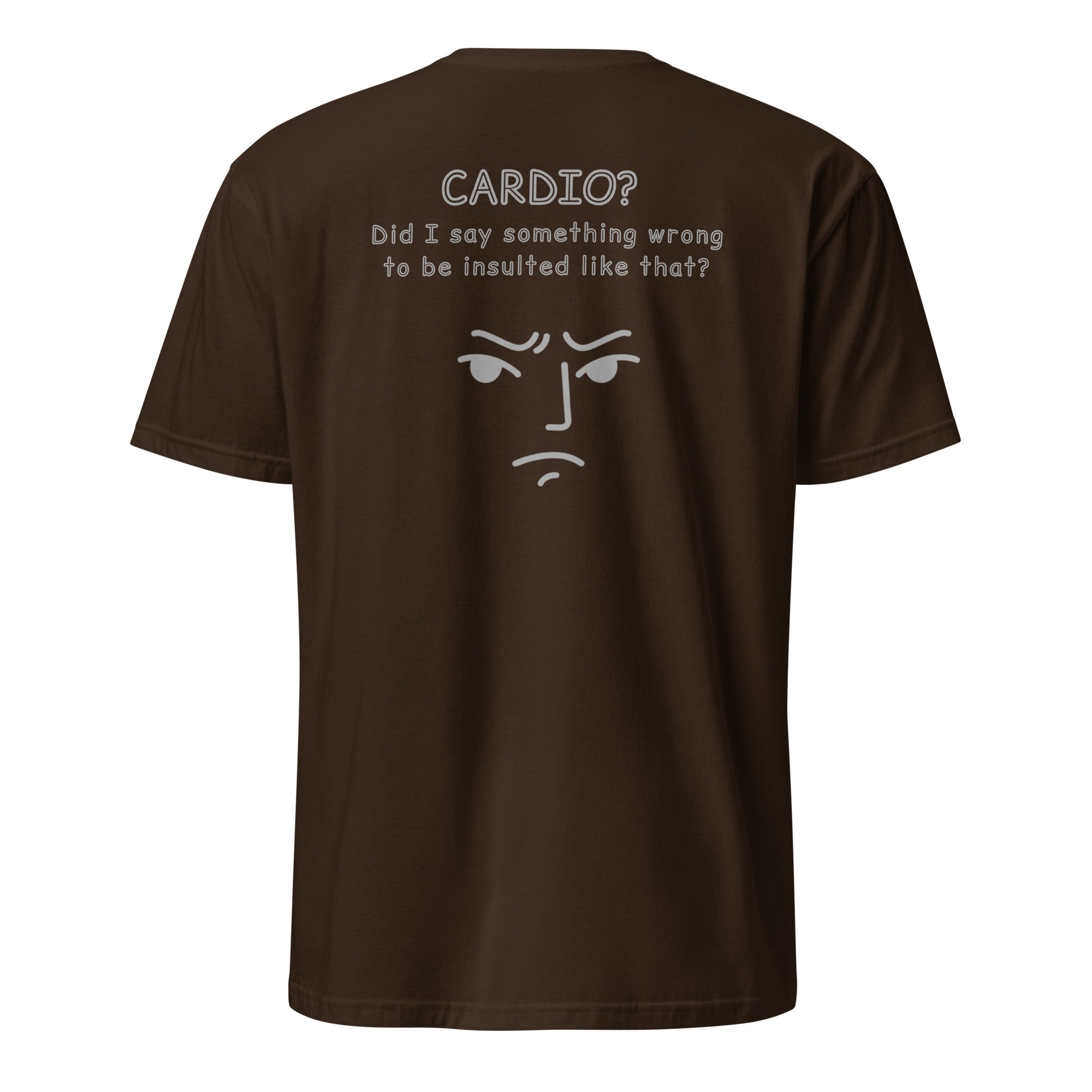 Cardio? Unisex Regular Soft T-Shirt Unisex Regular Soft T-Shirt Void & Verse Dark Chocolate S